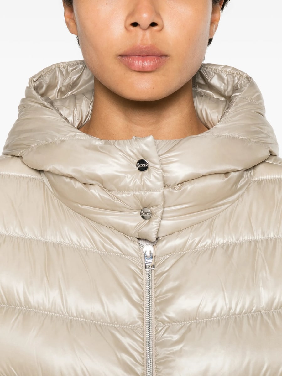 Herno Herno Hooded Quilted Zip-up Jacket