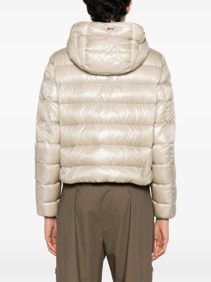 Herno Herno Hooded Quilted Zip-up Jacket, view 3