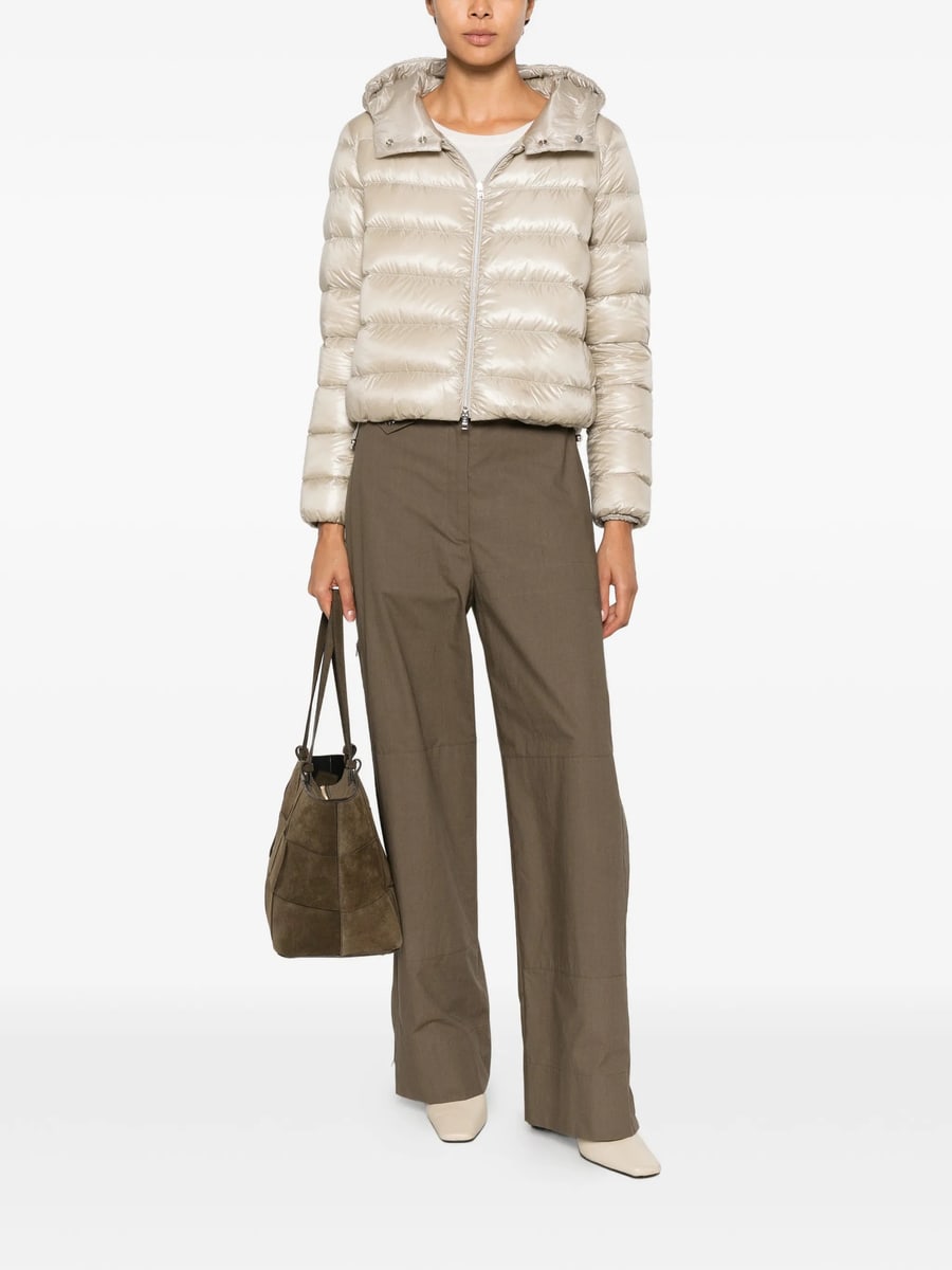 Herno Herno Hooded Quilted Zip-up Jacket, view 4