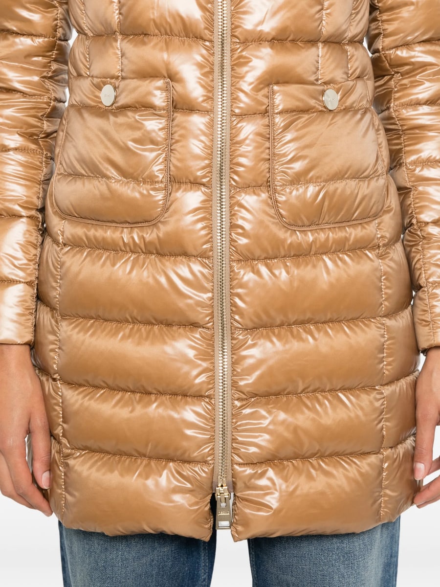 Herno Herno Quilted High-neck Zip-up Coat, view 3
