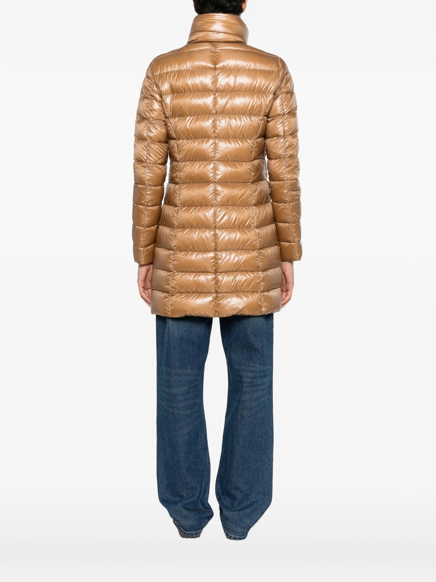Herno Herno Quilted High-neck Zip-up Coat, view 4