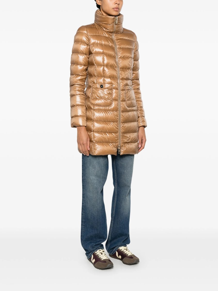 Herno Herno Quilted High-neck Zip-up Coat, view 5