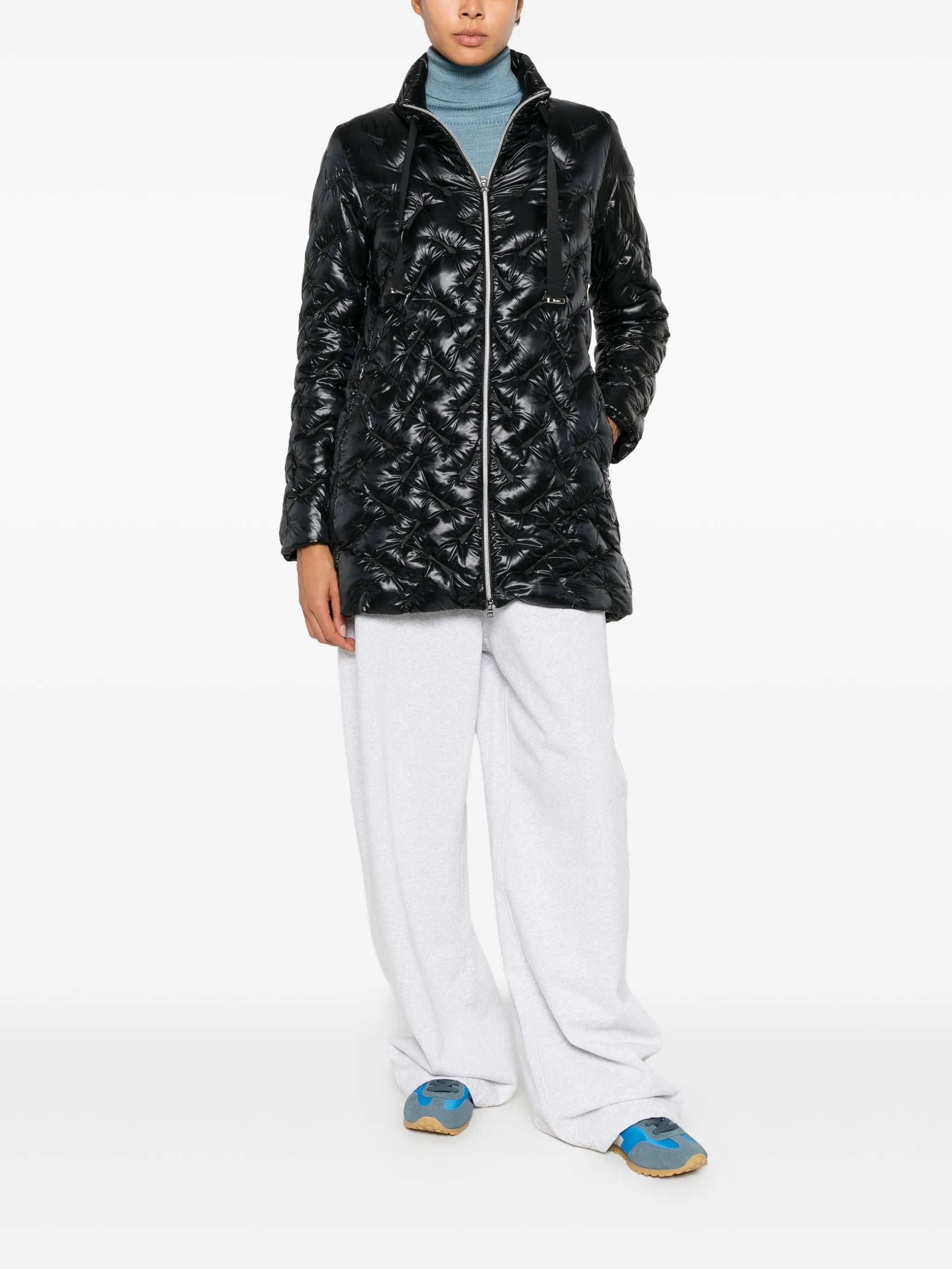Herno Herno Quilted High-neck Coat, view 2