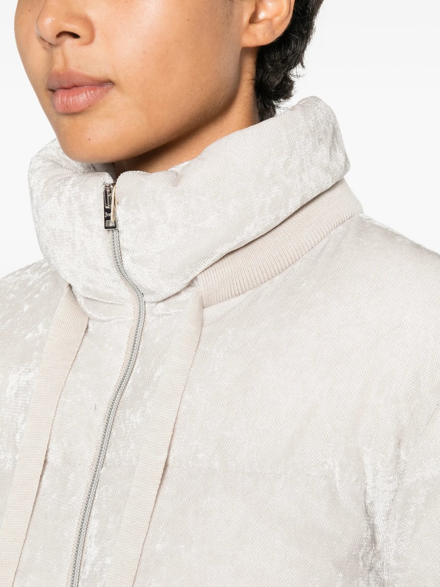 Herno Herno Quilted Crushed-velvet Jacket, view 3