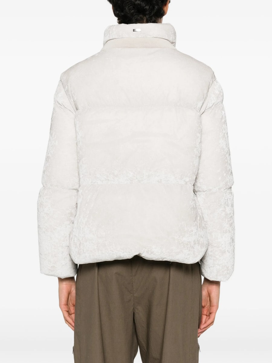 Herno Herno Quilted Crushed-velvet Jacket, view 4