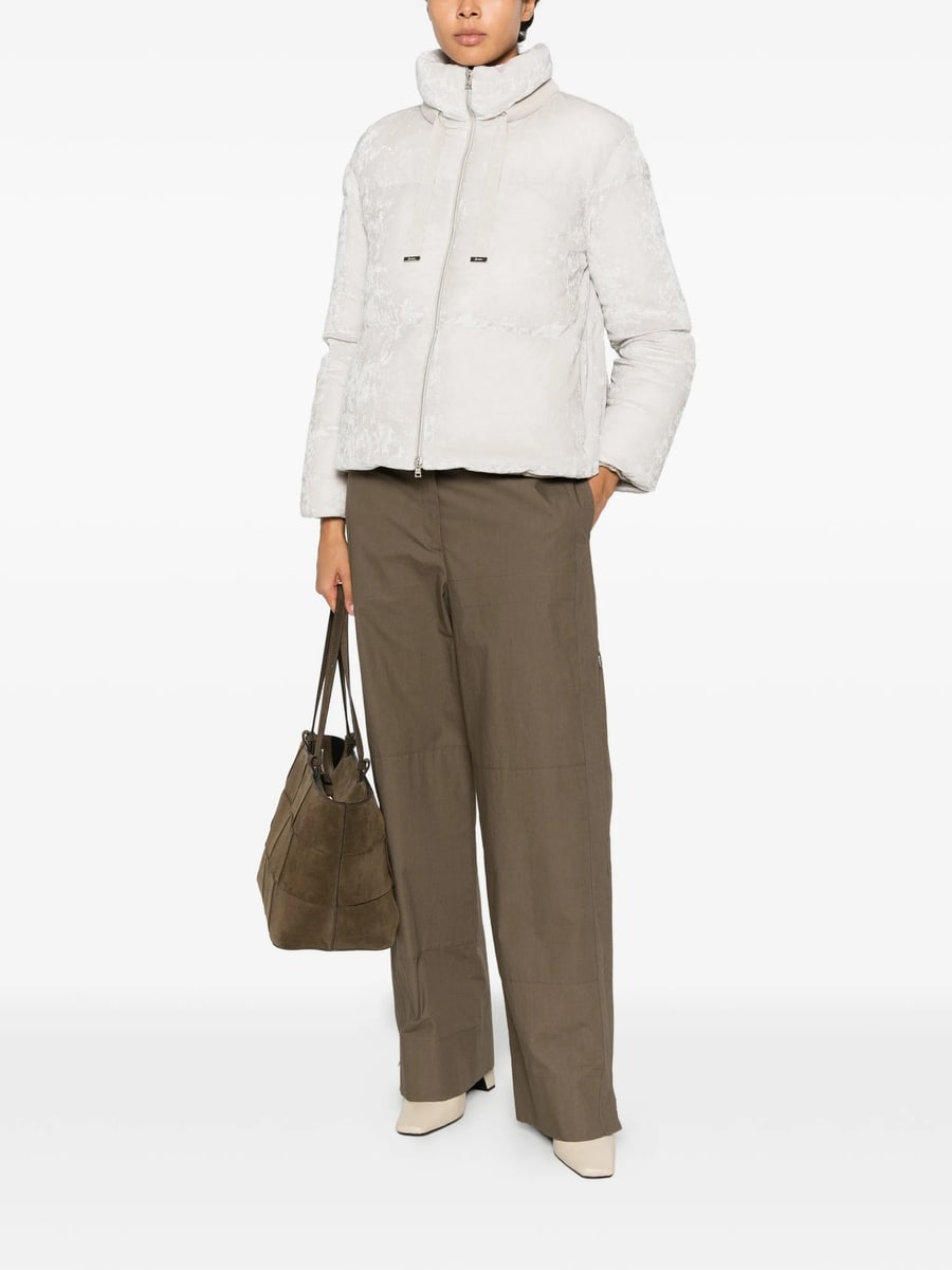 Herno Herno Quilted Crushed-velvet Jacket, view 5