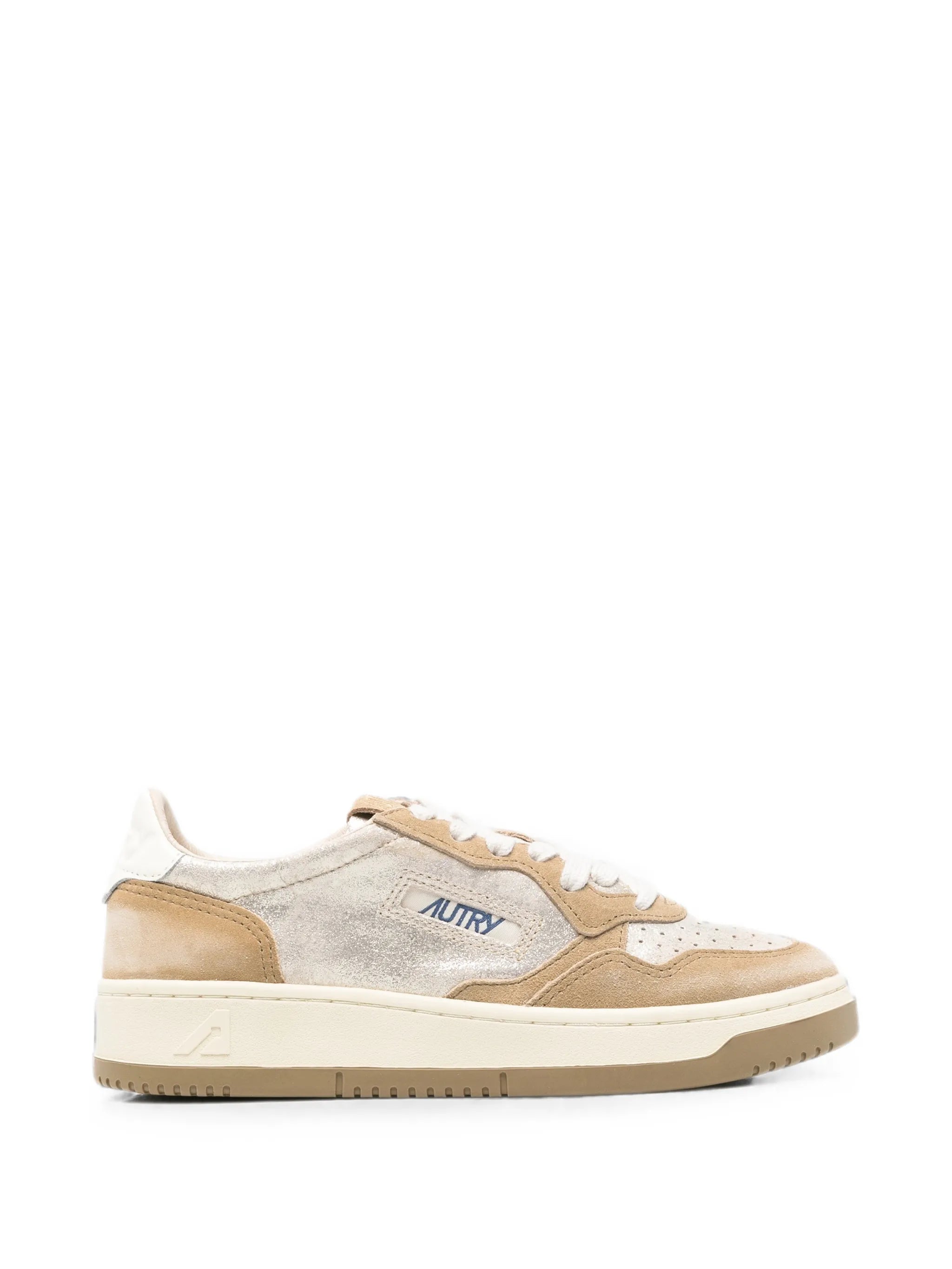 Autry Autry Medalist Metallic-effect Panelled Sneakers