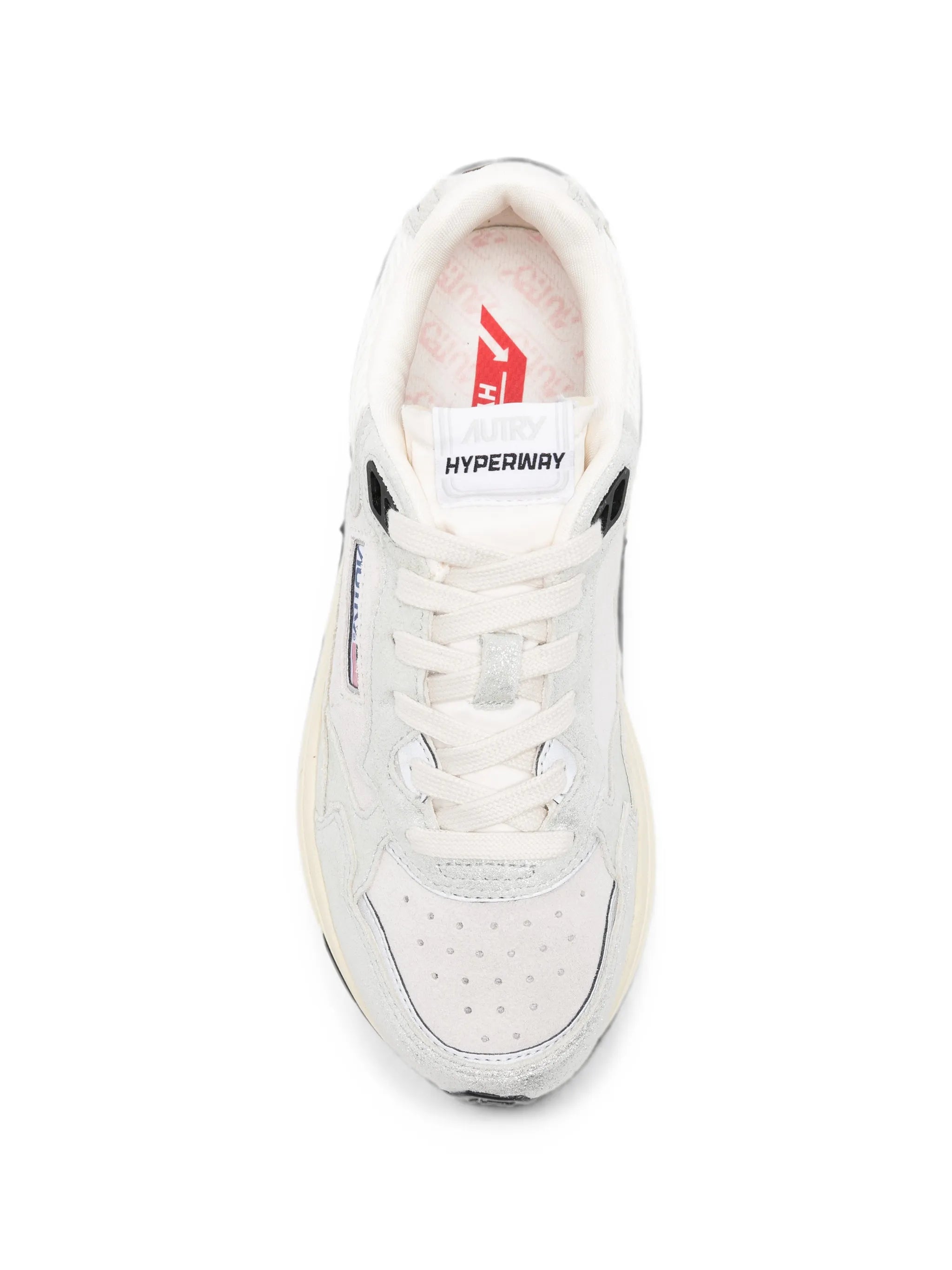 Autry Autry Hyperway Panelled Leather Sneakers, view 2