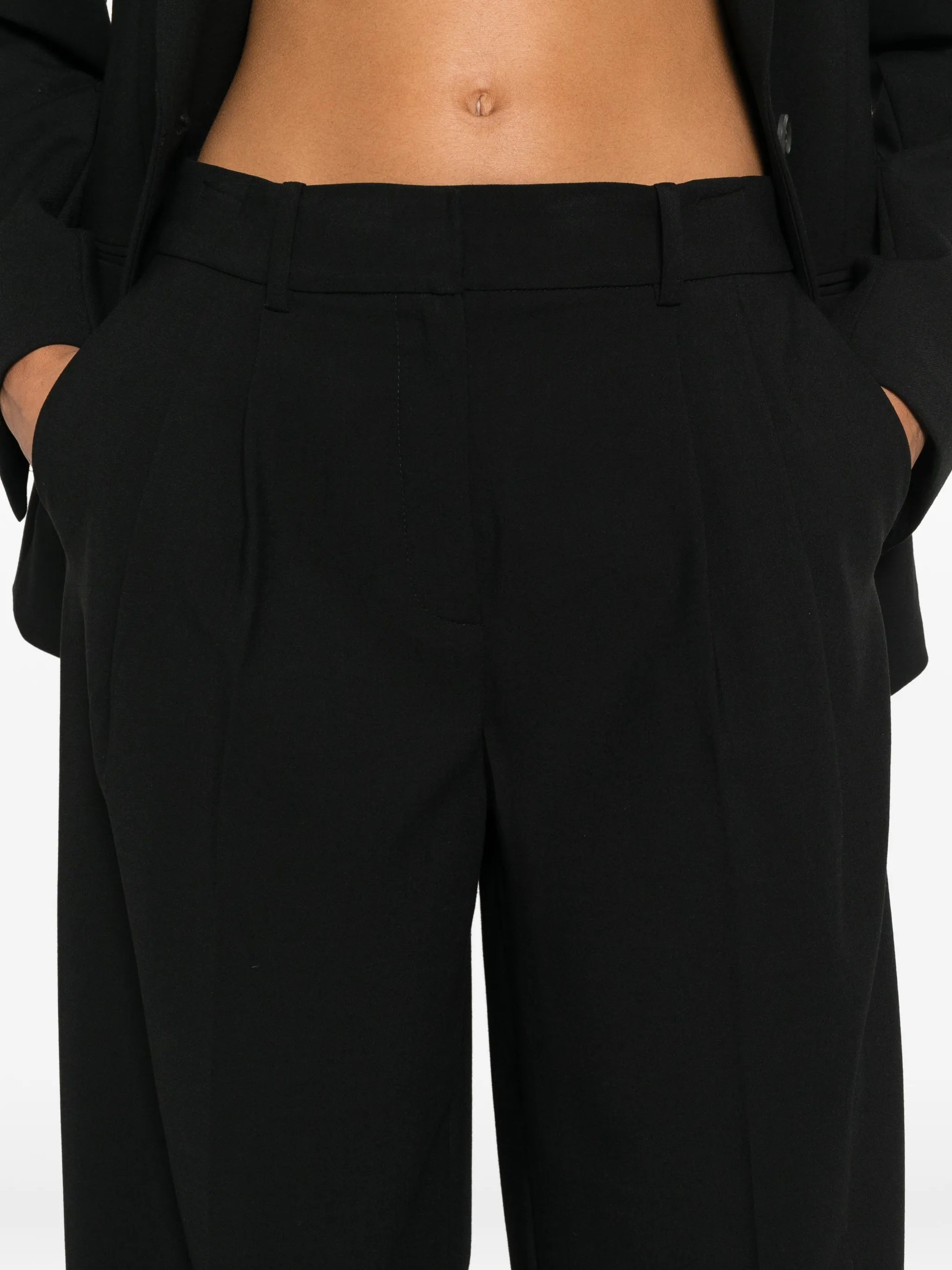 Calvin Klein Calvin Klein Pleated Wide-leg Trousers, view 2