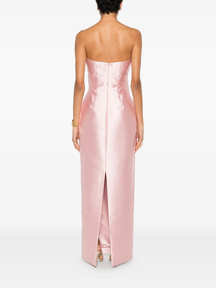 Solace London Solace London Strapless Pleated-waist Maxi Dress, view 2