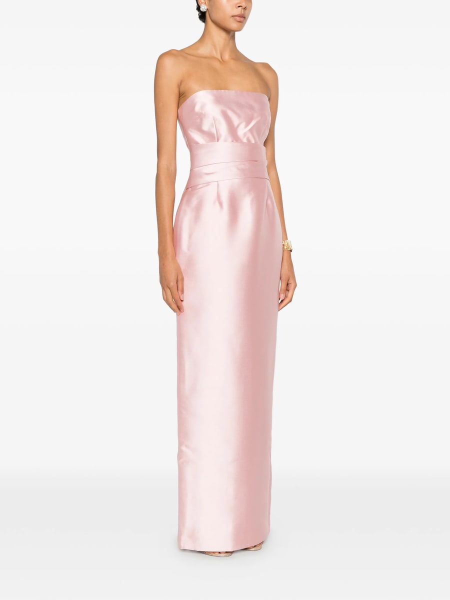 Solace London Solace London Strapless Pleated-waist Maxi Dress, view 4