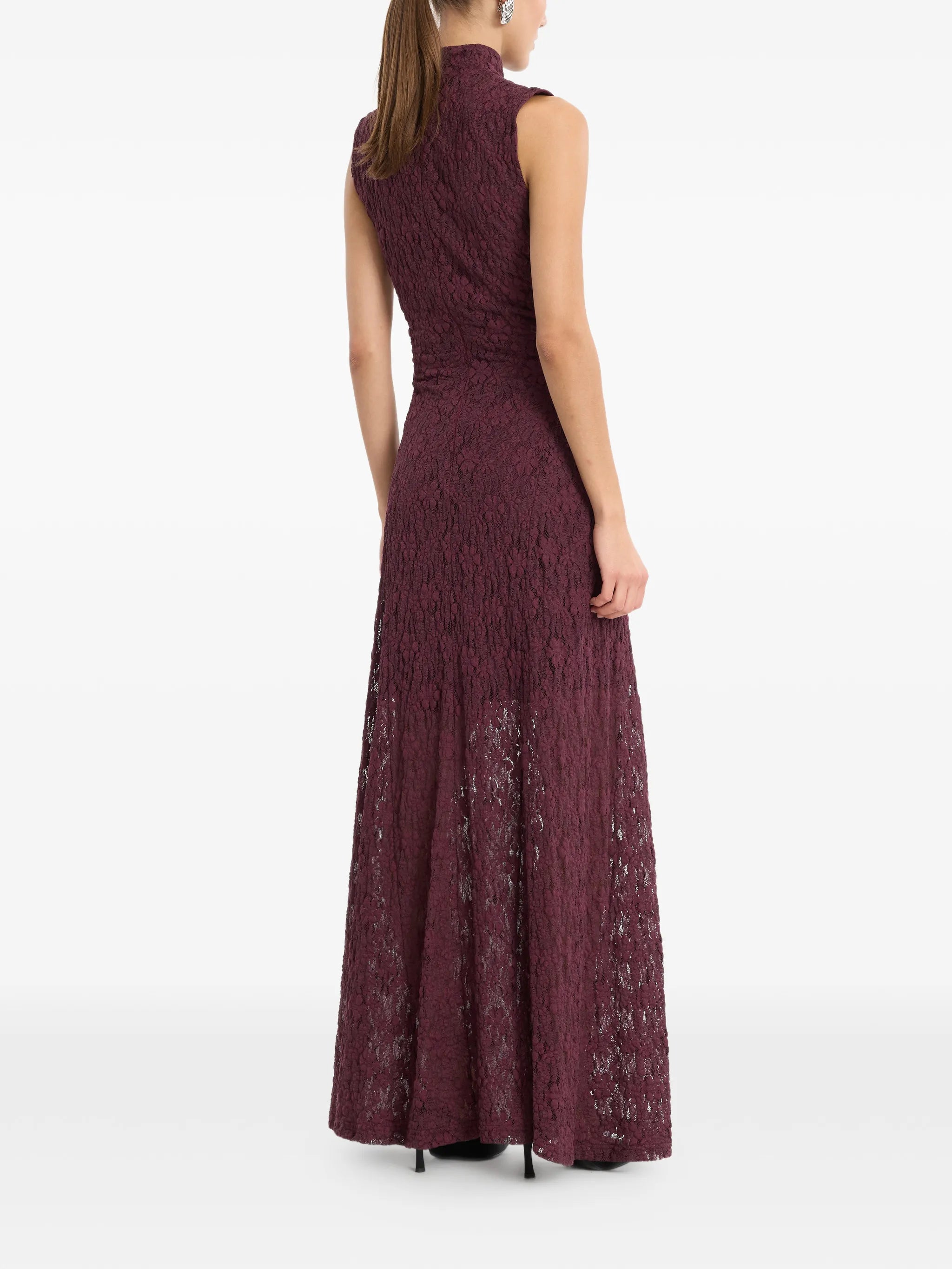 Rotate Rotate Lace Flared Maxi Dress, view 2