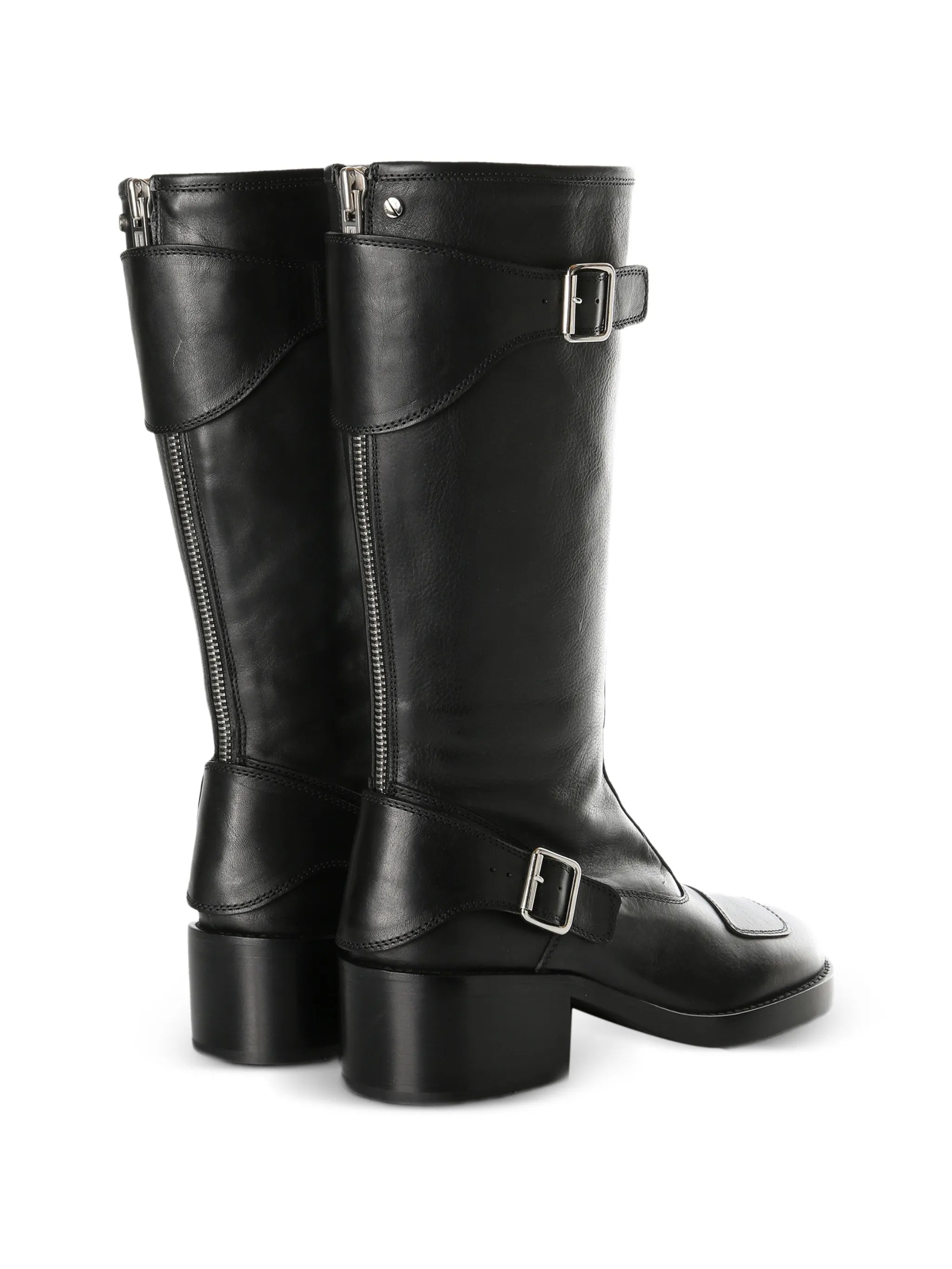 Ann Demeulemeester Ann Demeulemeester Balo Buckle-detail Knee-high Biker Boots, view 2