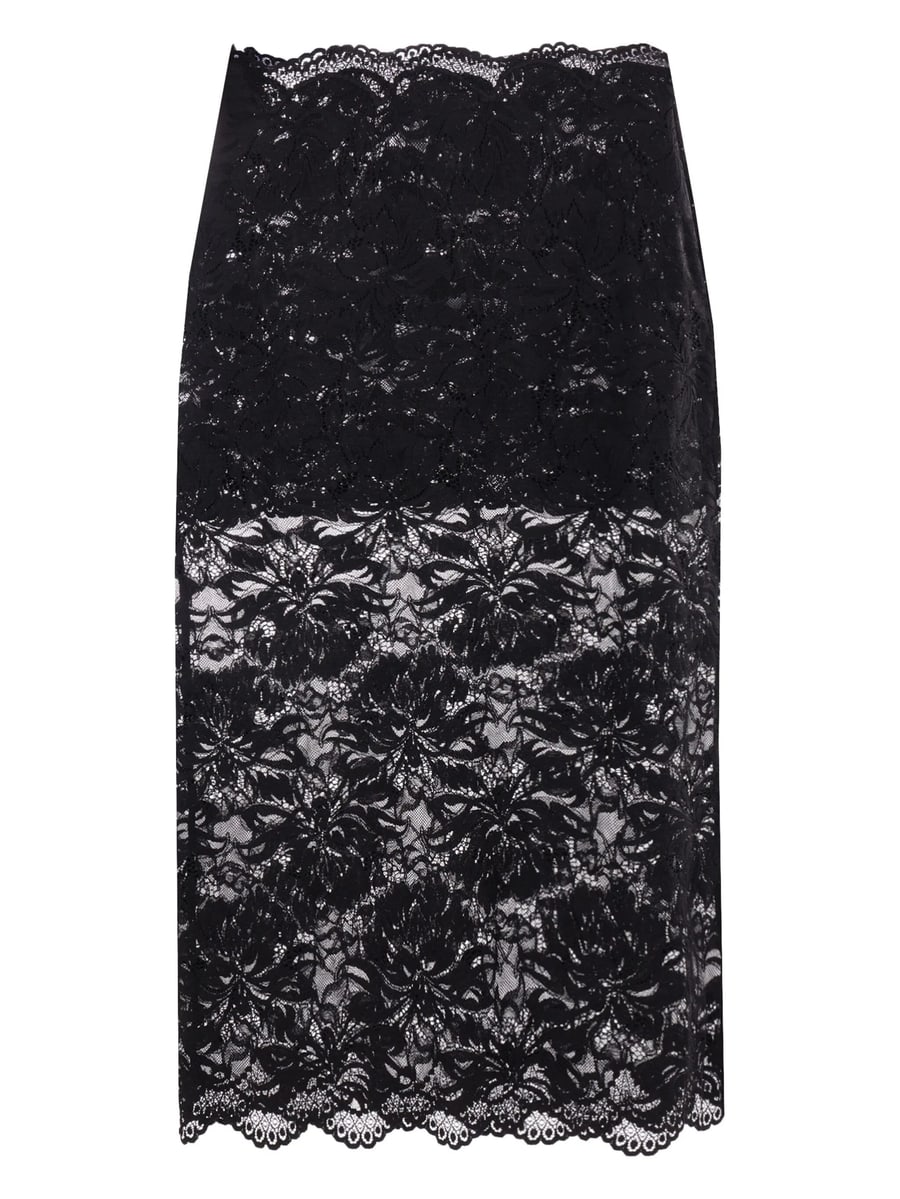 Rabanne Rabanne Floral-lace Sheer Skirt, view 3