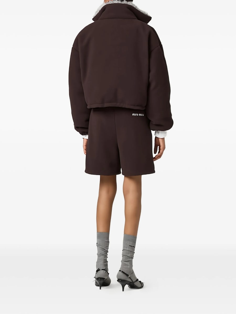 Miu Miu Miu Miu Fleece Down Jacket, view 4