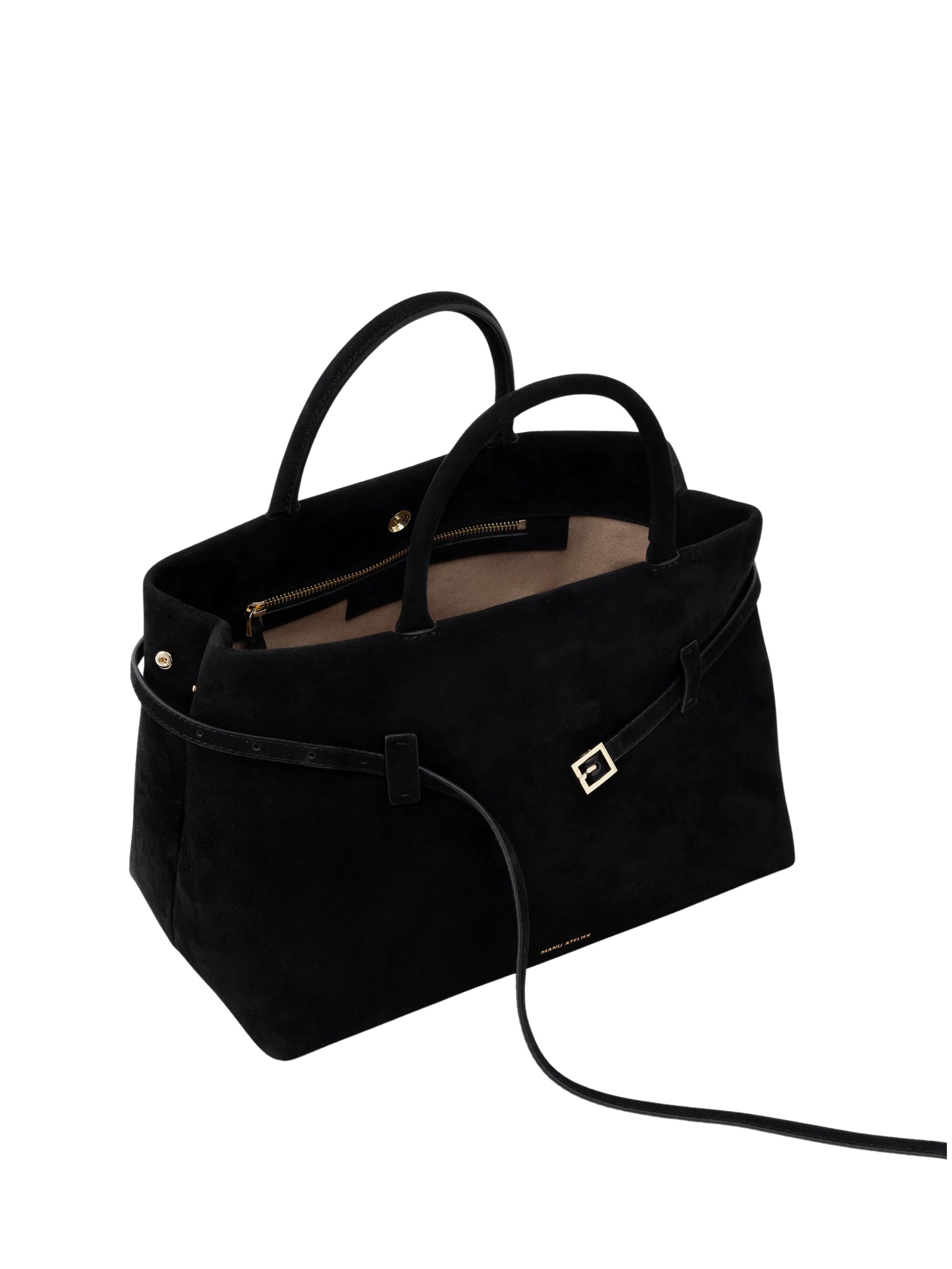 Manu Atelier Manu Atelier Le Cambon 40 Suede Tote Bag, view 2
