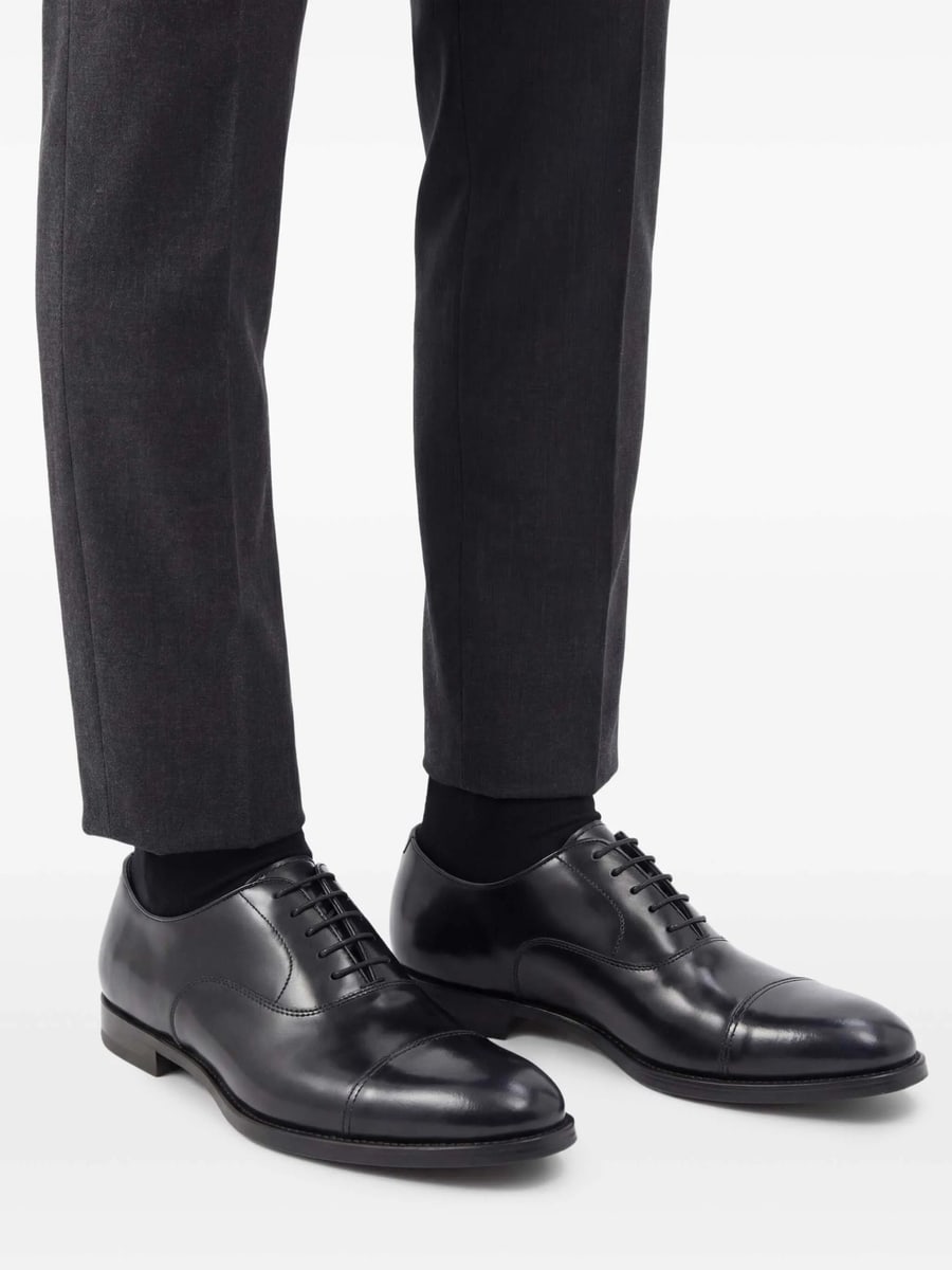 Doucal's Doucal's Leather Oxford Shoes, view 5