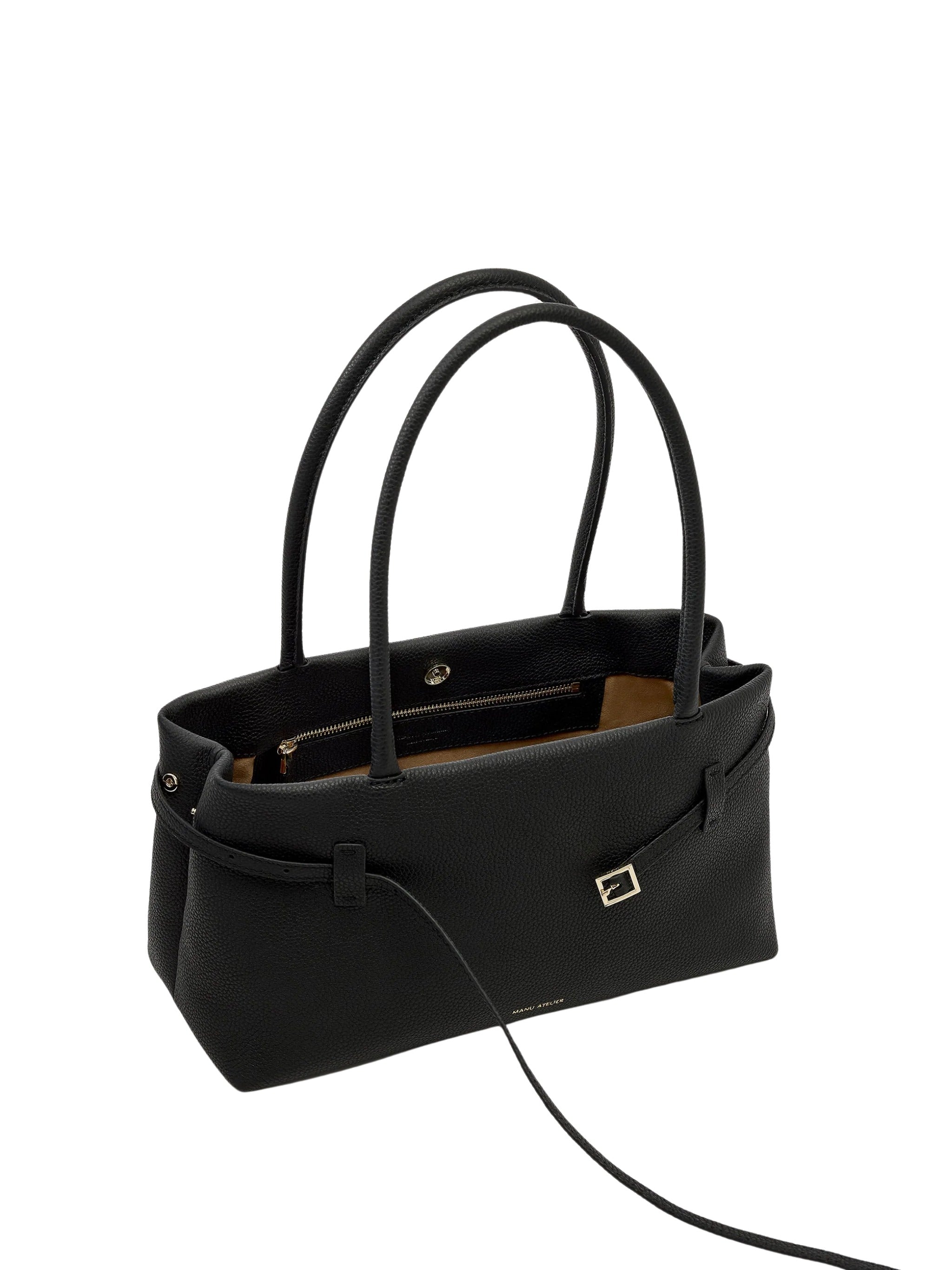 Manu Atelier Manu Atelier Buckle-strap Tubular-handles Tote Bag, view 2