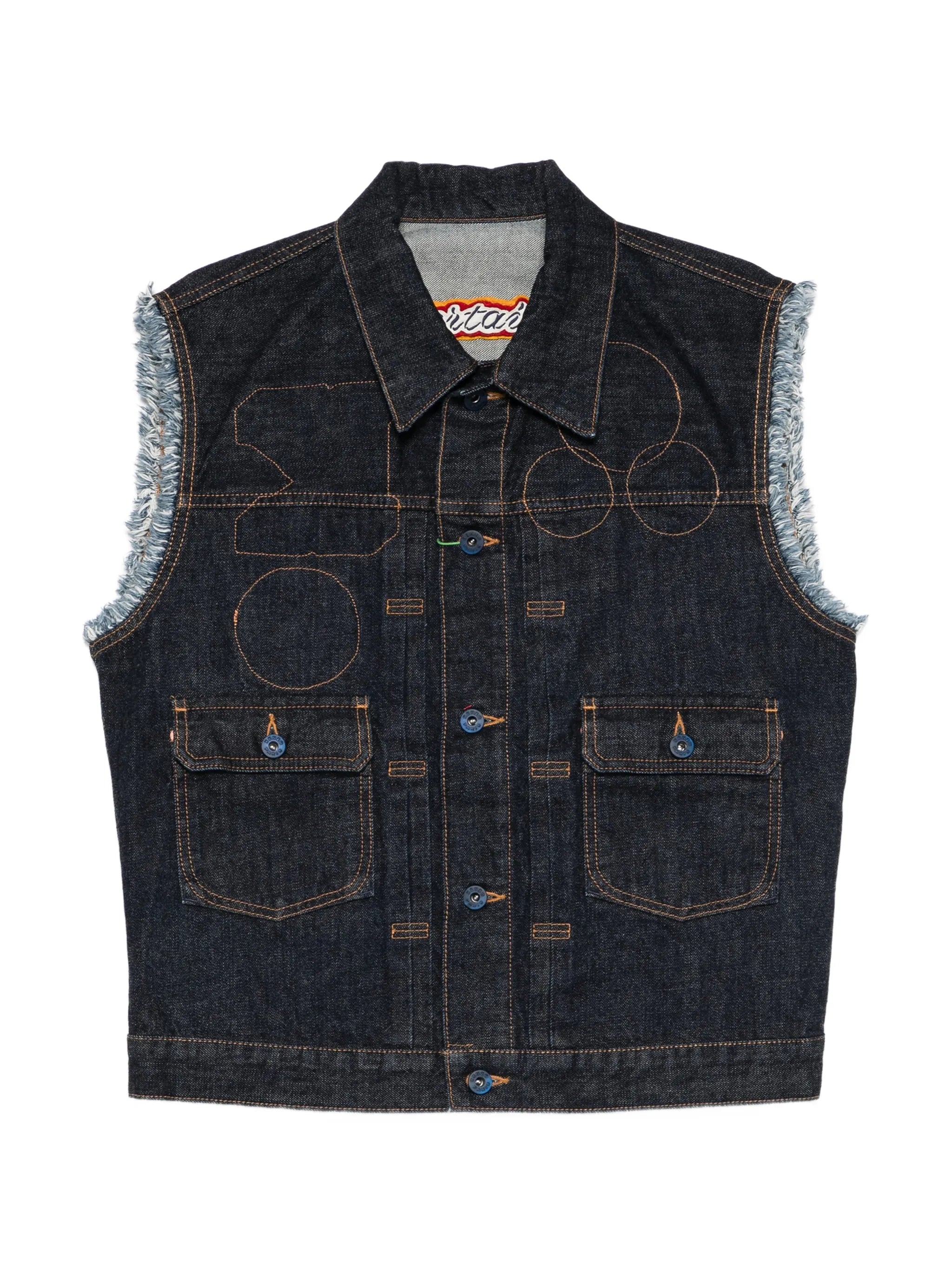 Kenzo Kenzo Frayed Sleeveless Gilets