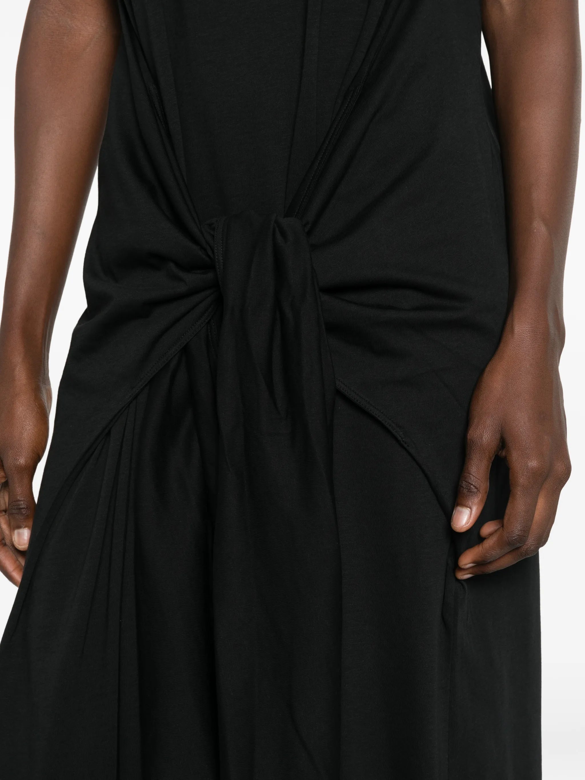 Toteme Toteme Knotted Sleeveless Midi Dress, view 2