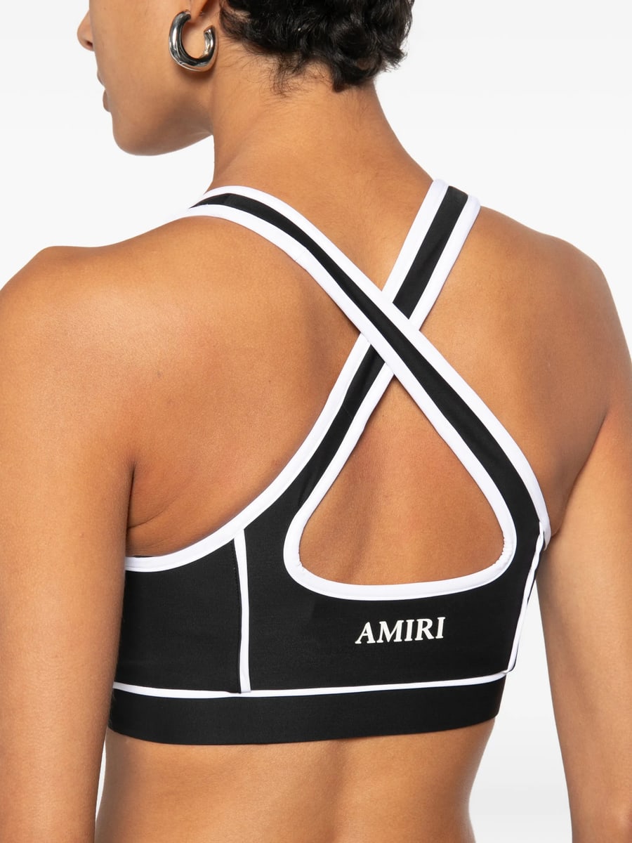 Amiri Amiri Ma Logo-detail Sports Bra, view 2