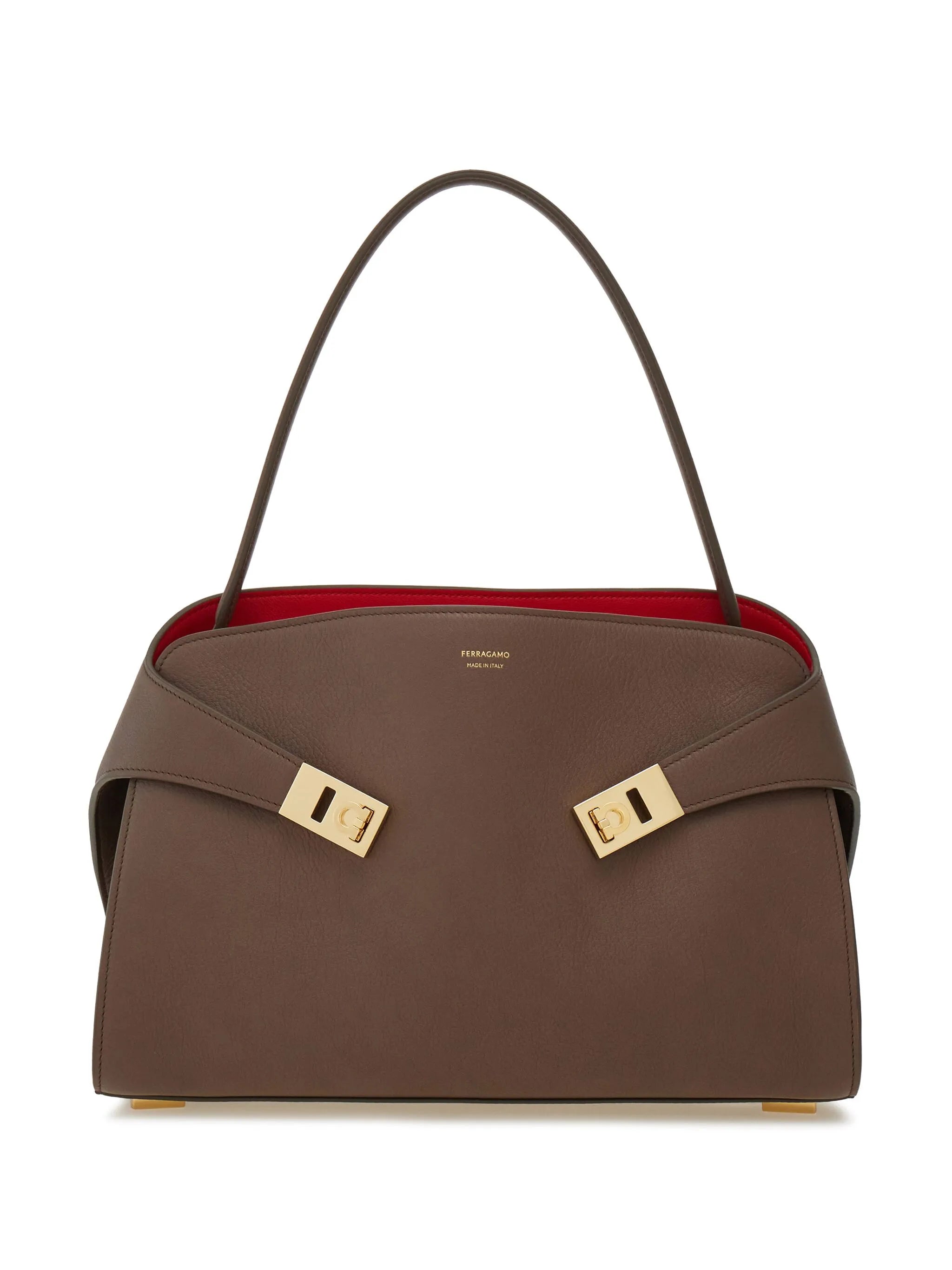 Ferragamo Ferragamo Hug Soft Bicolor Shoulder Bag M