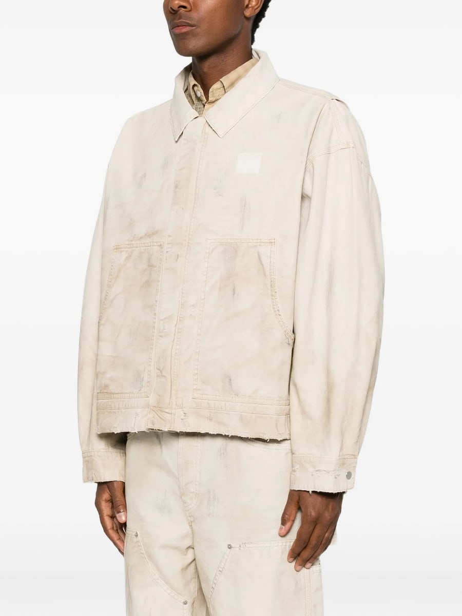 Cole Buxton Cole Buxton Distressed Panelled Jacket, view 3