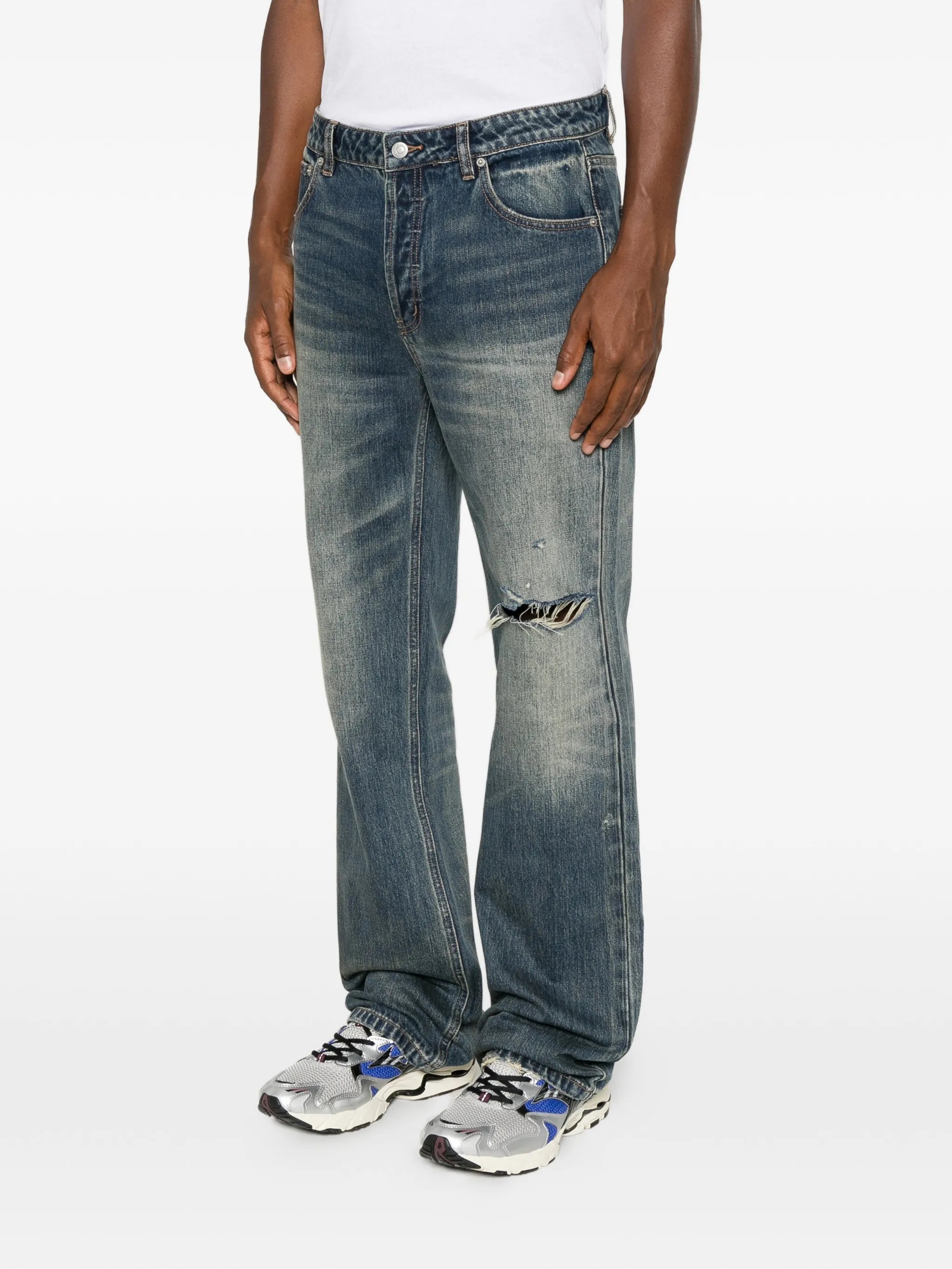 Cole Buxton Cole Buxton Distressed Faded Jeans