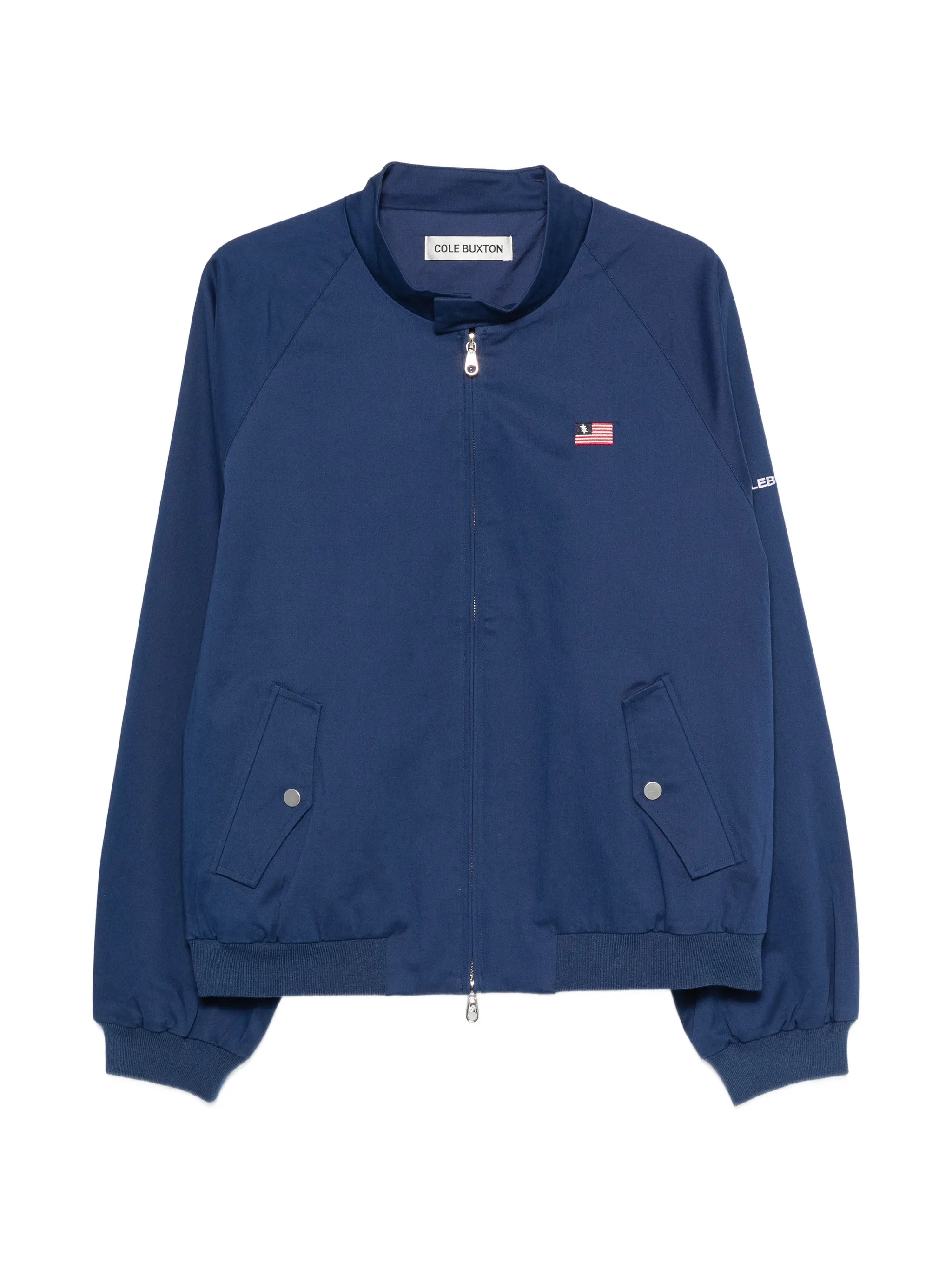 Cole Buxton Cole Buxton Logo-print Raglan-sleeve Jacket