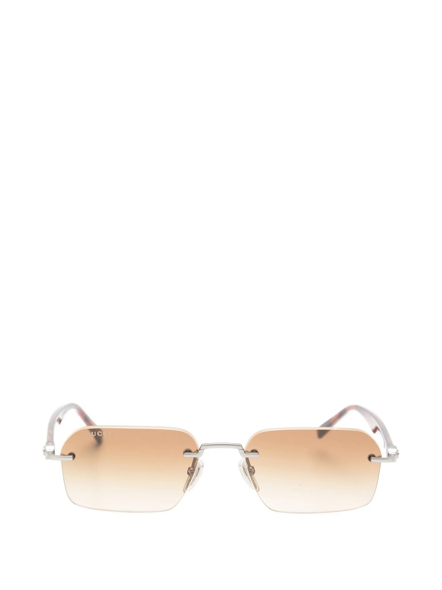 Gucci Gucci Rimless Rectangle-frame Sunglasses