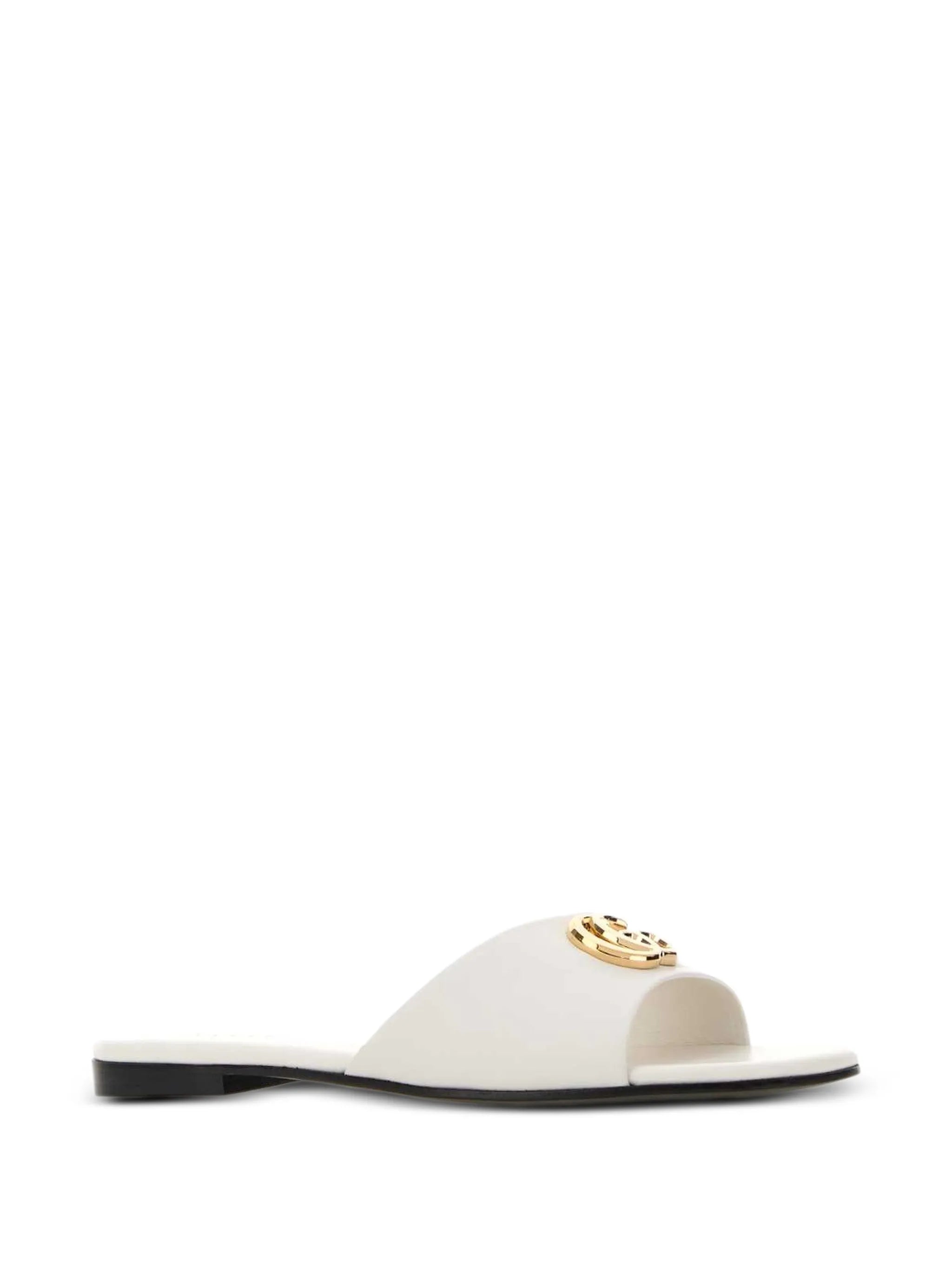 Gucci Gucci Double G Leather Sandals, view 2