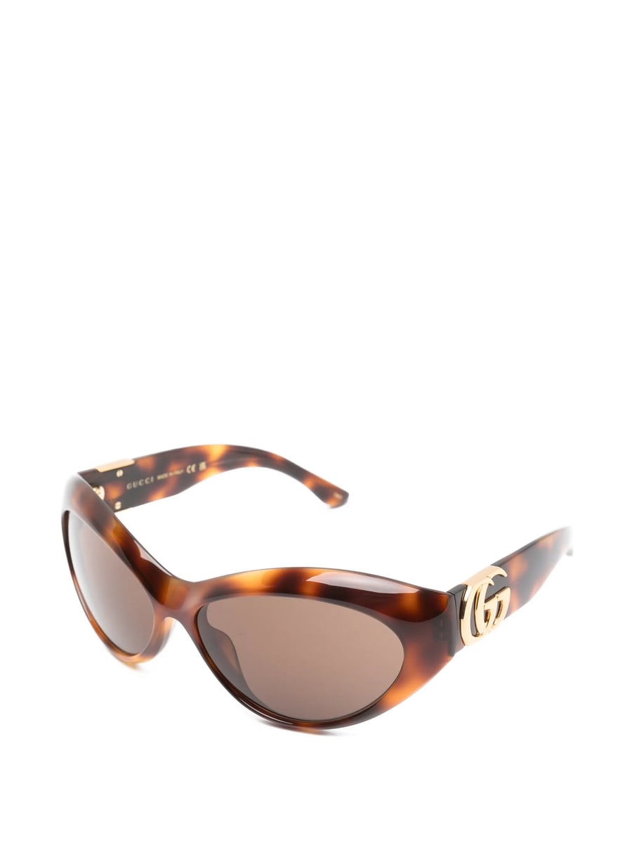 Gucci Gucci Tortoiseshell-effect Cat-eye Sunglasses, view 2