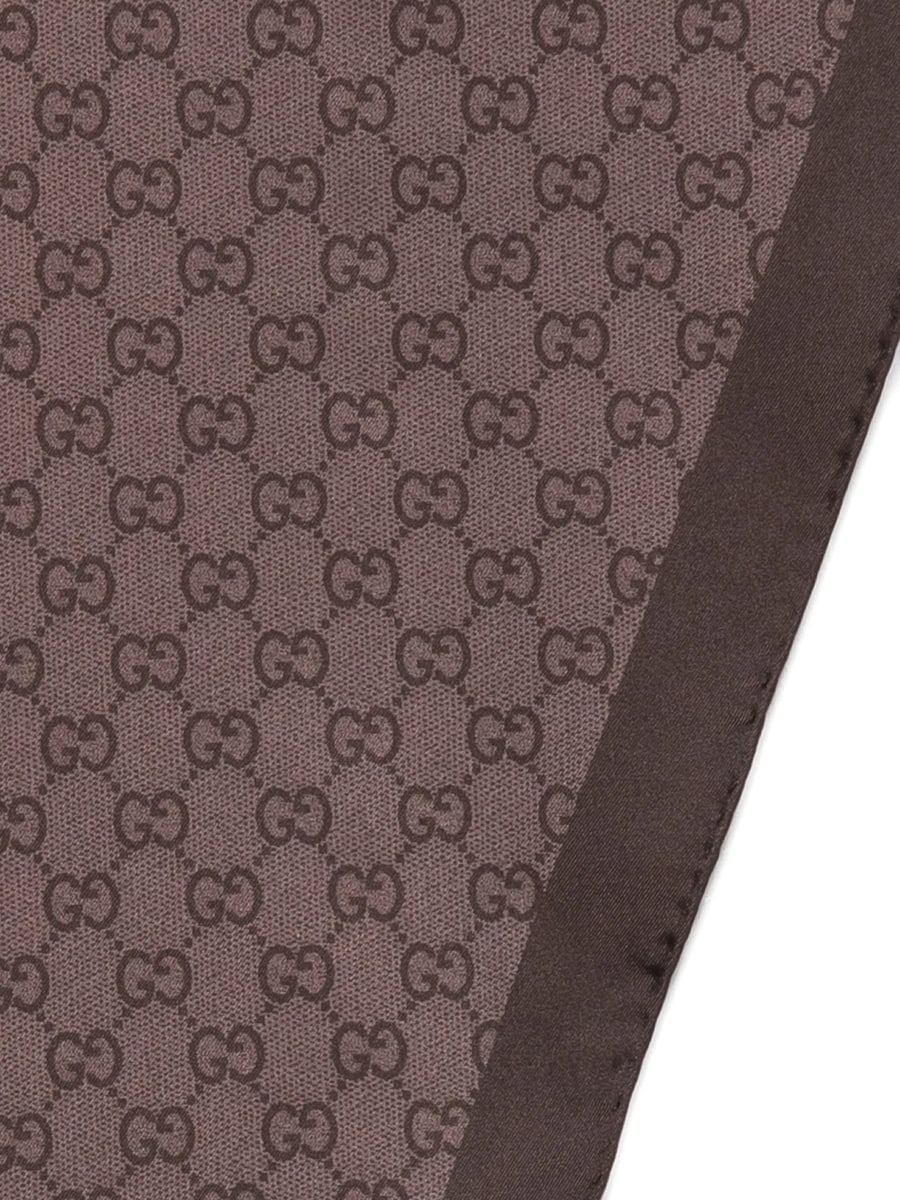 Gucci Gucci GG Patterned Silk Scarf, view 3