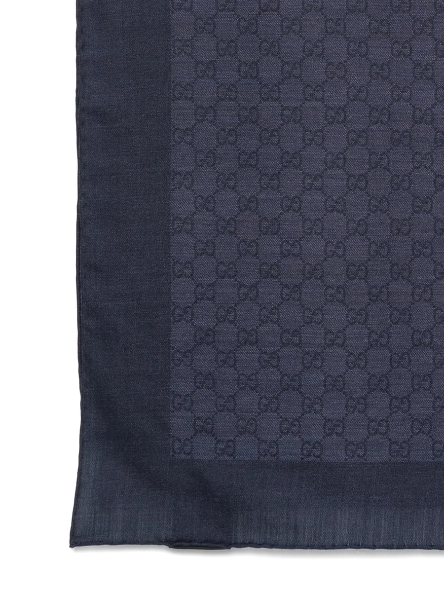 Gucci Gucci GG Supreme Patterned Wool Scarf, view 3