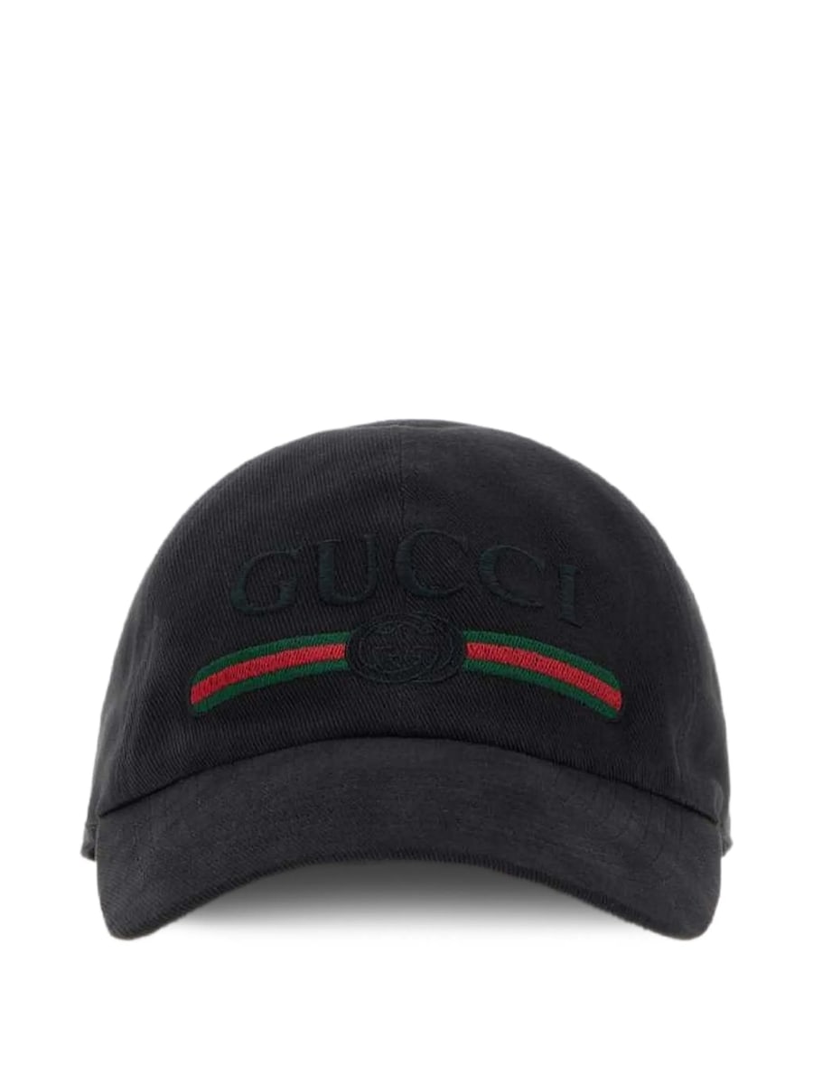 Gucci Gucci Web-stripe Embroidered Baseball Cap