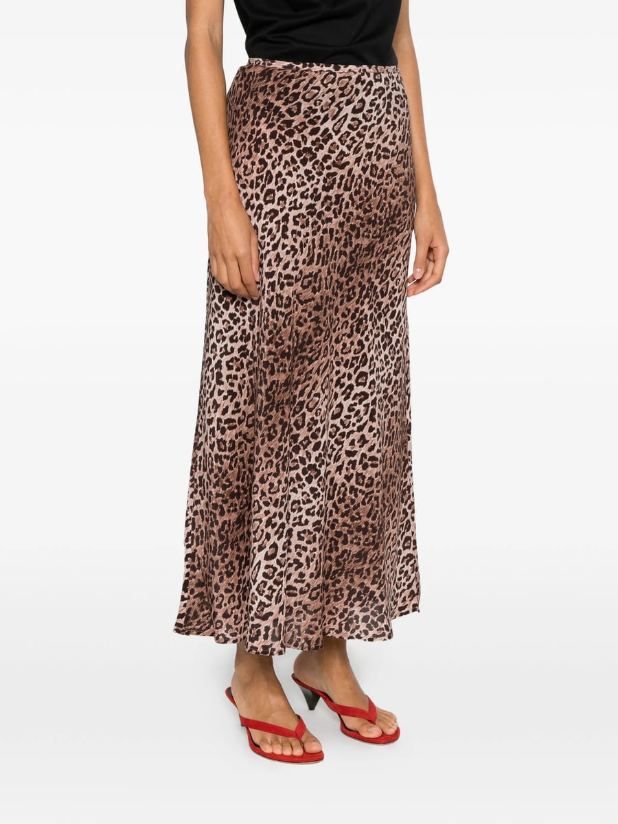 Rixo Rixo Kelly Leopard-print Maxi Skirt, view 5