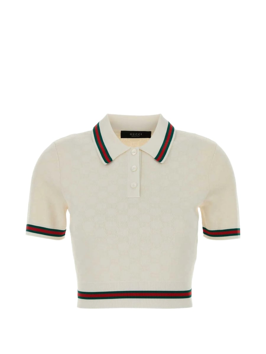 Gucci Gucci Cropped Polo Shirt