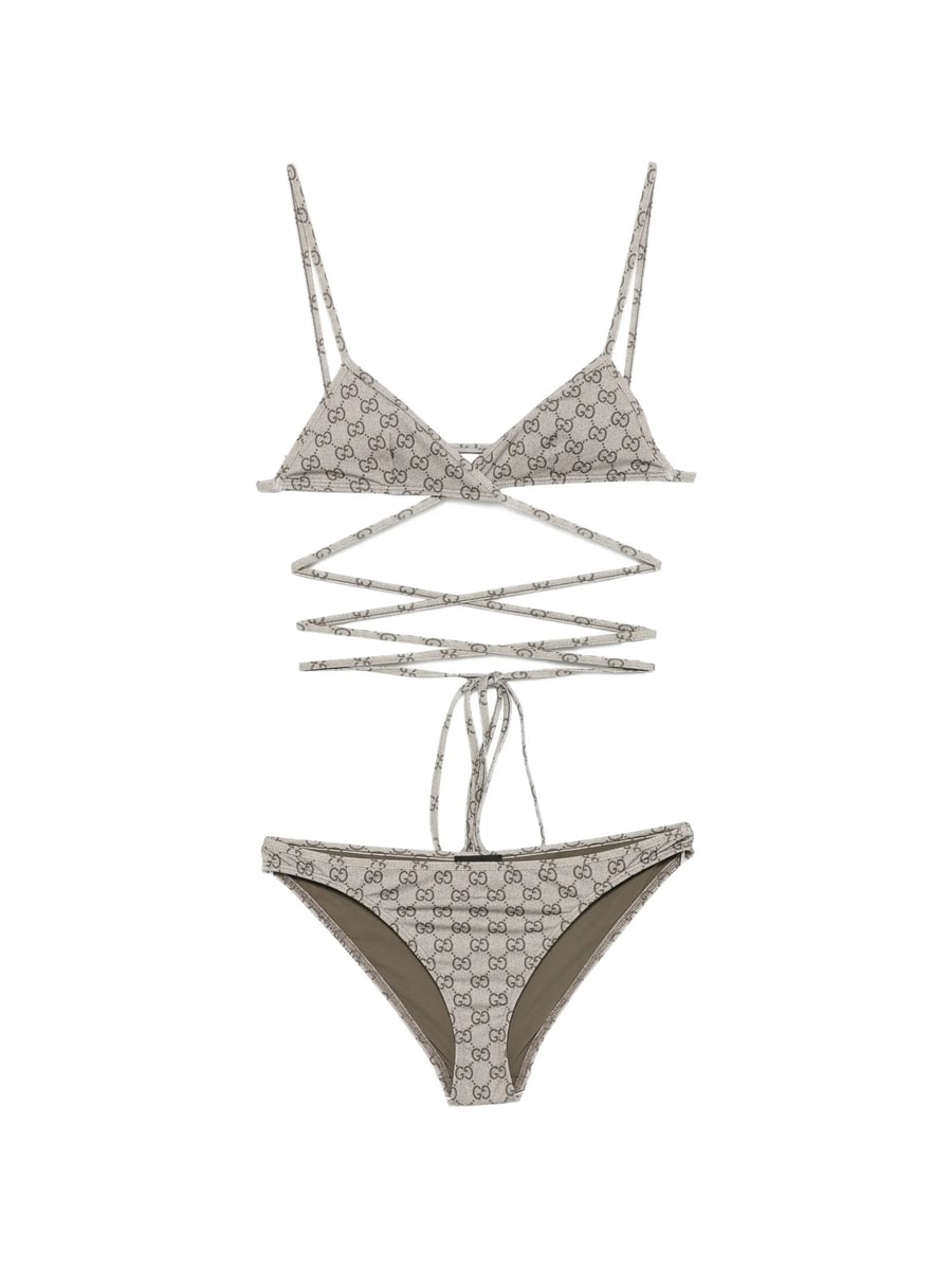 Gucci Gucci GG Supreme Wrap-around Bikini