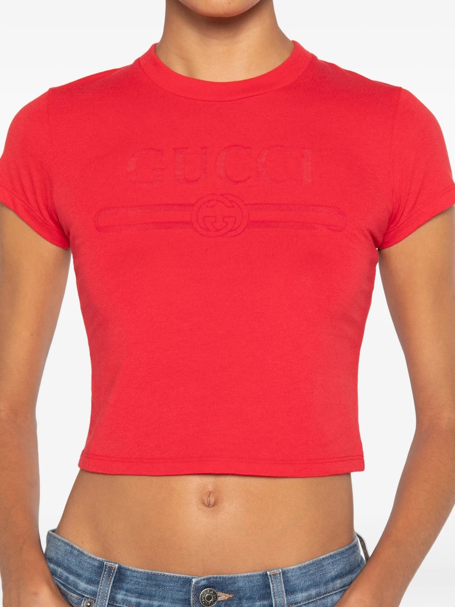 Gucci Gucci Interlocking G Logo-print T-shirt, view 2