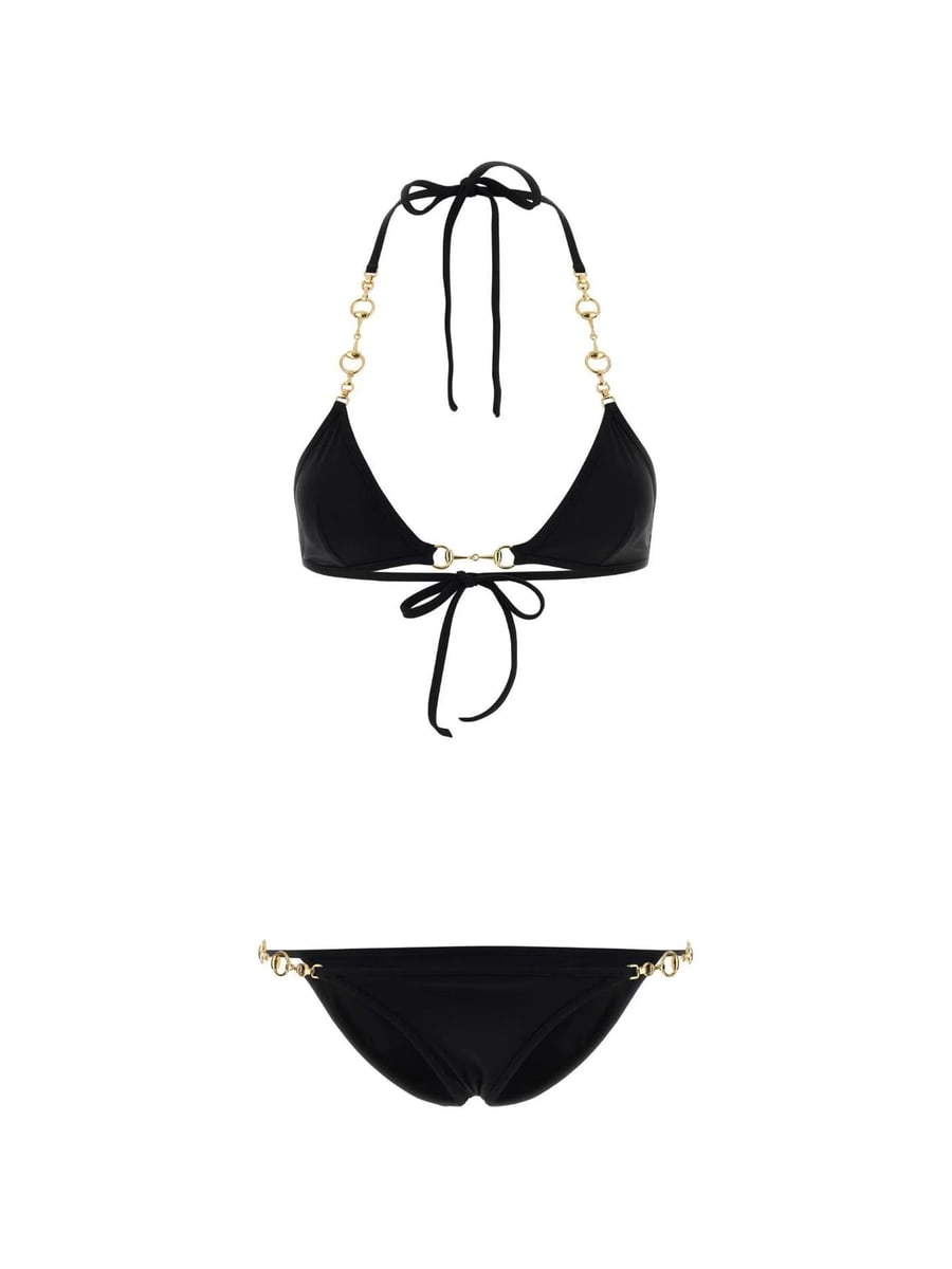 Gucci Gucci Horsebit Chain-strap Bikini