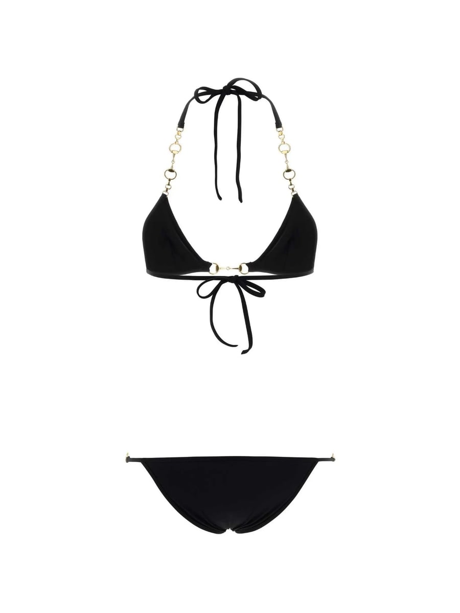 Gucci Gucci Horsebit Chain-strap Bikini, view 2