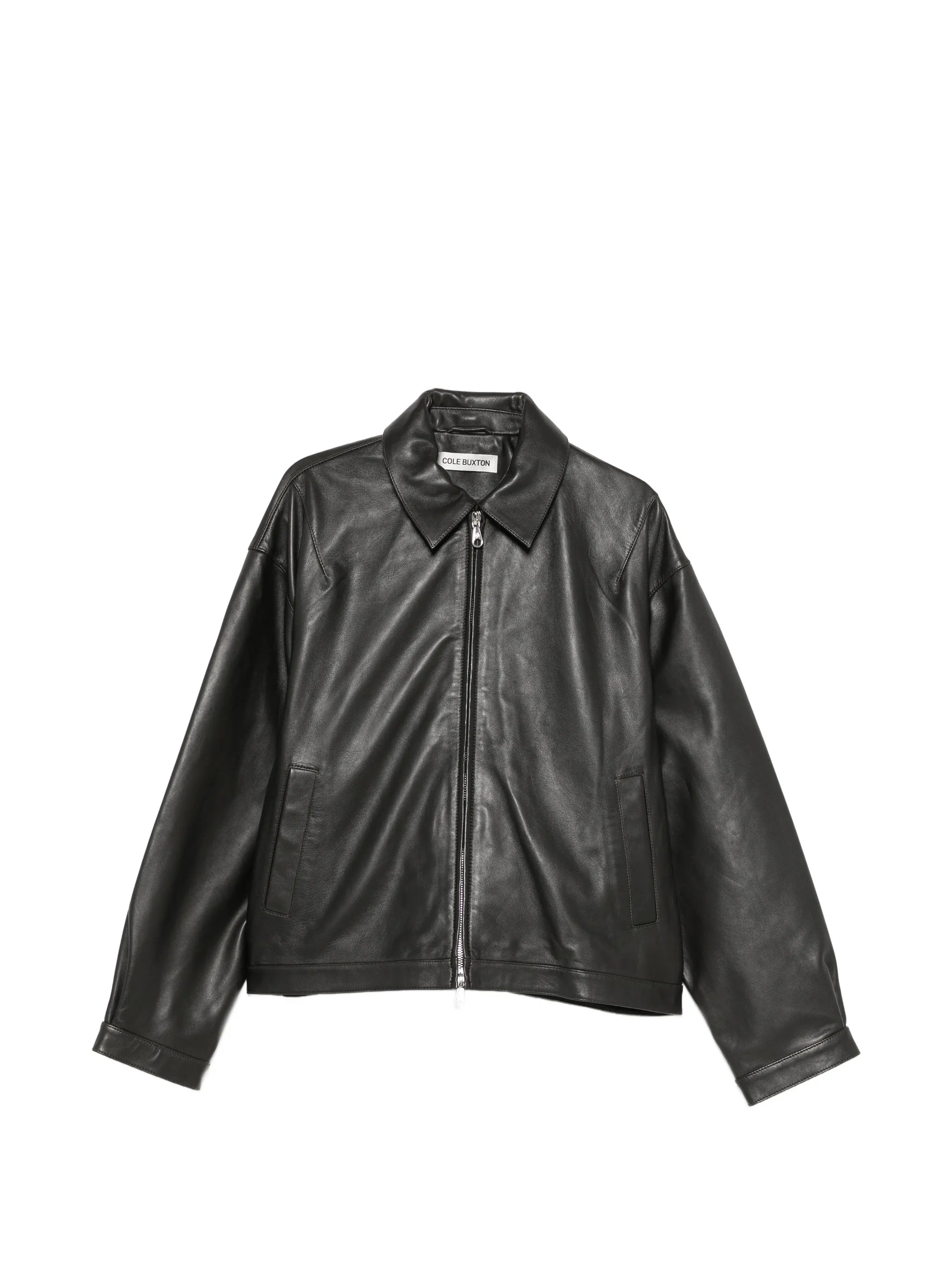 Cole Buxton Cole Buxton Leather Zip-up Jacket