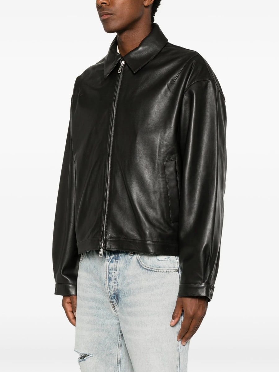 Cole Buxton Cole Buxton Leather Zip-up Jacket, view 4