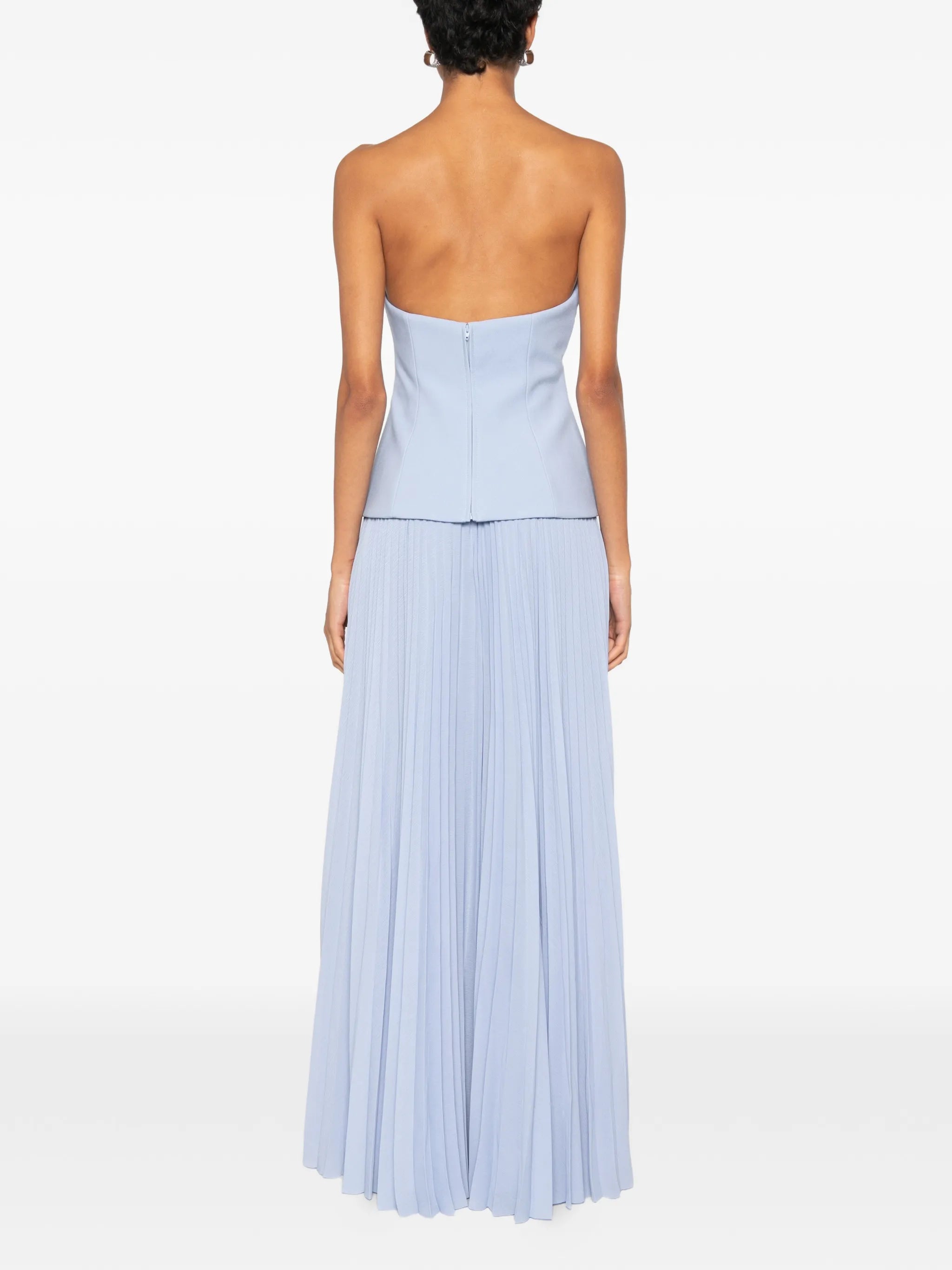 Solace London Solace London Britt Strapless Pleated Maxi Dress, view 2