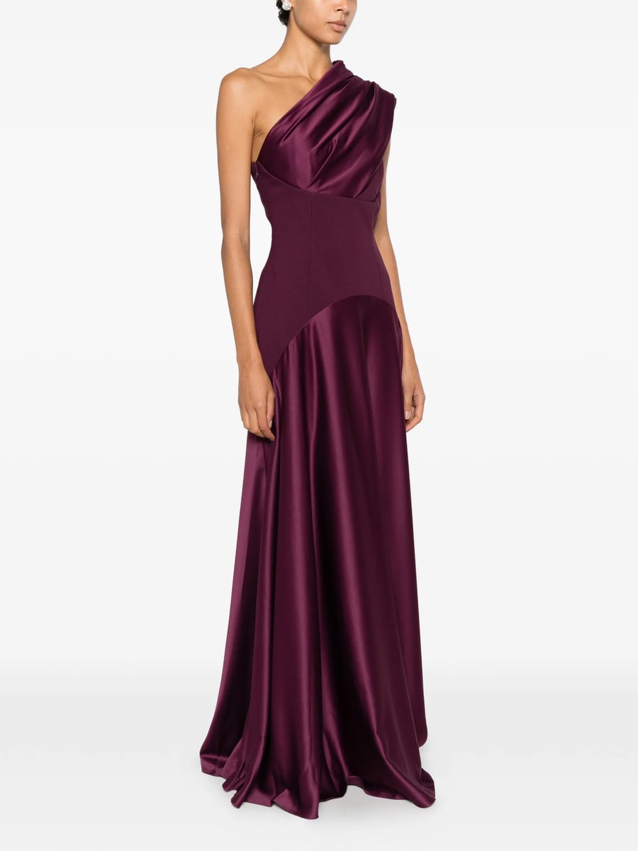 Solace London Solace London One-shoulder Draped Maxi Dress, view 2