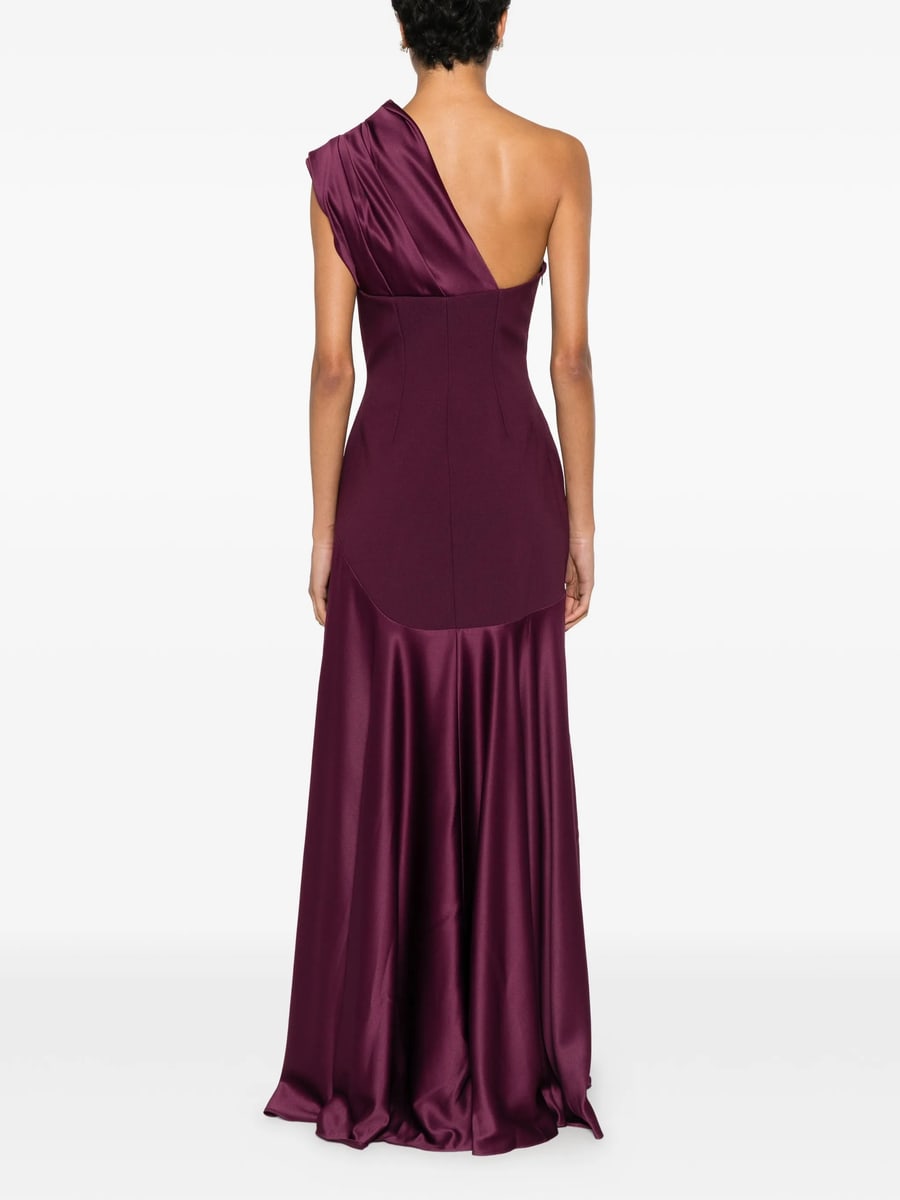 Solace London Solace London One-shoulder Draped Maxi Dress, view 3