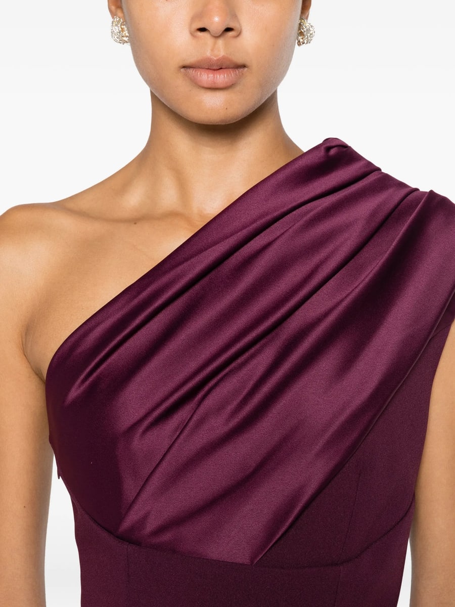 Solace London Solace London One-shoulder Draped Maxi Dress, view 5