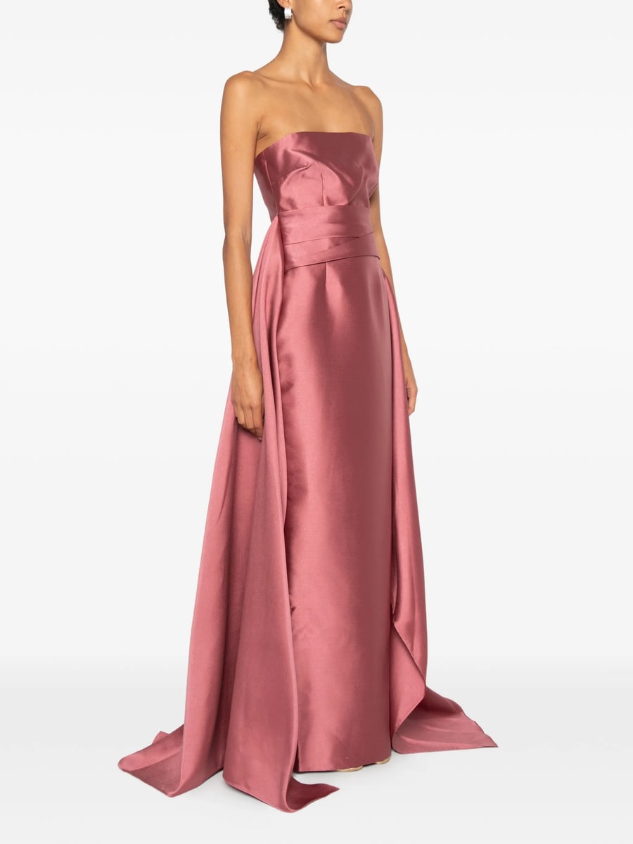 Solace London Solace London Strapless Draped-panel Maxi Dress, view 2