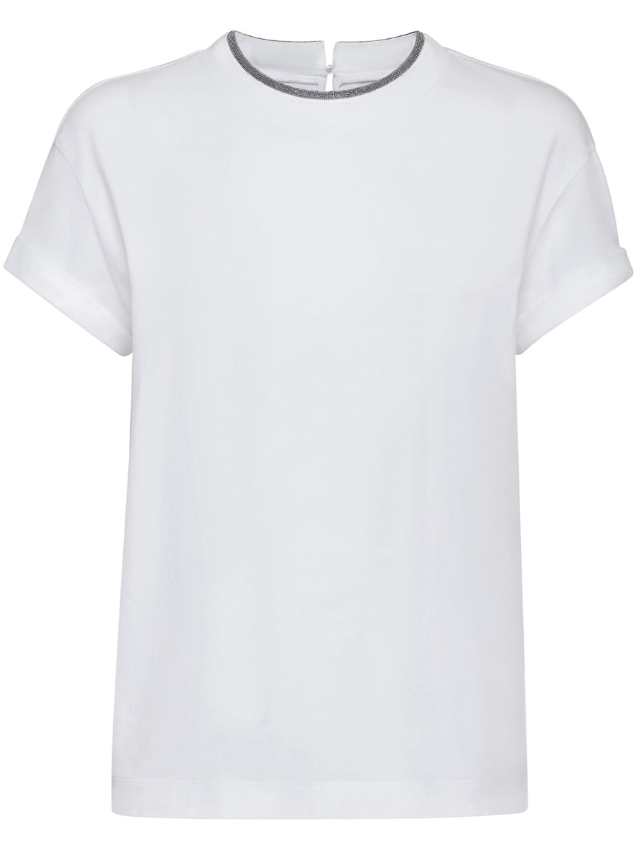 Brunello Cucinelli Brunello Cucinelli Contrast-trim T-shirt