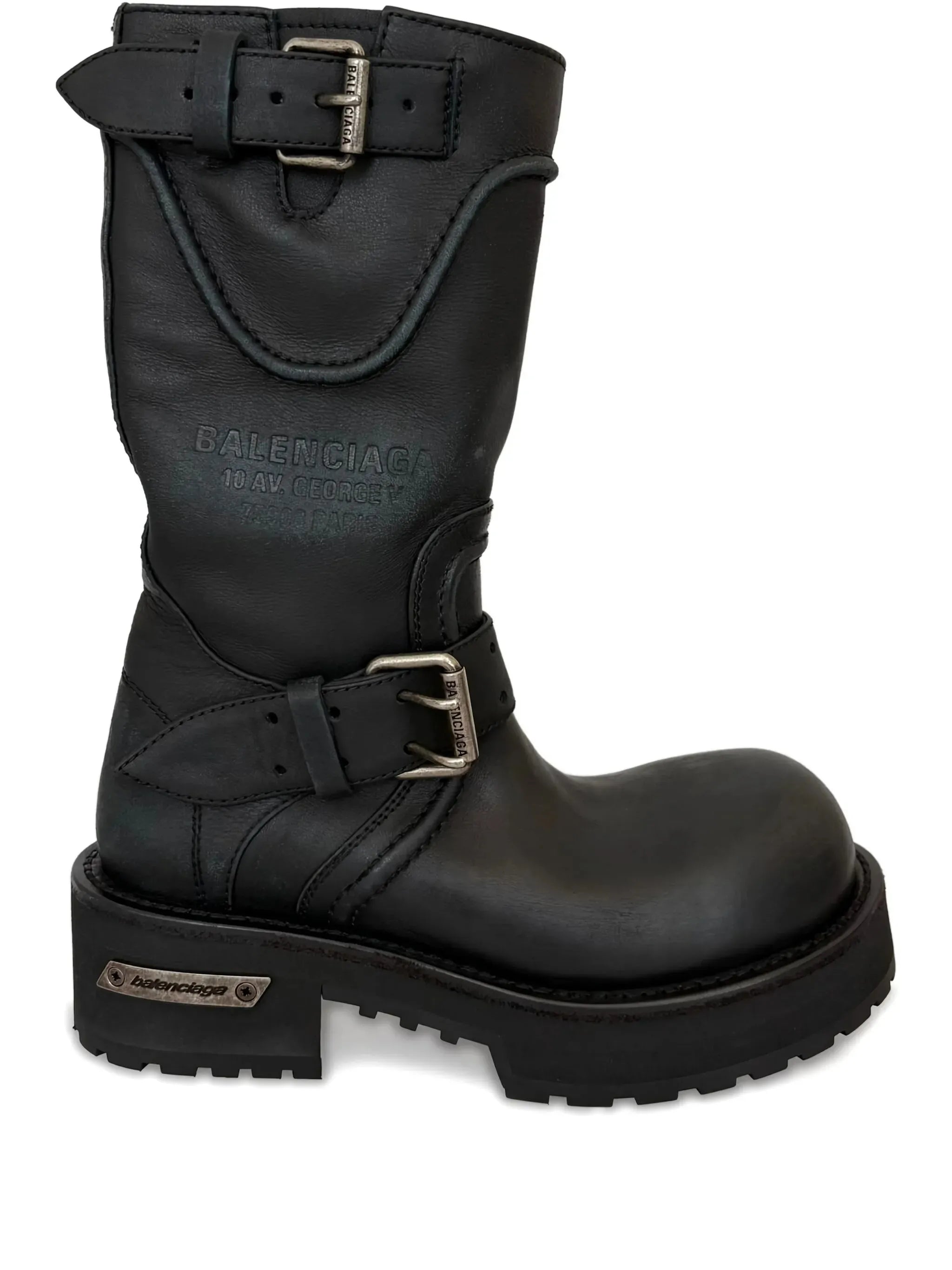 Balenciaga Balenciaga Venom Buckle-detail Leather Boots